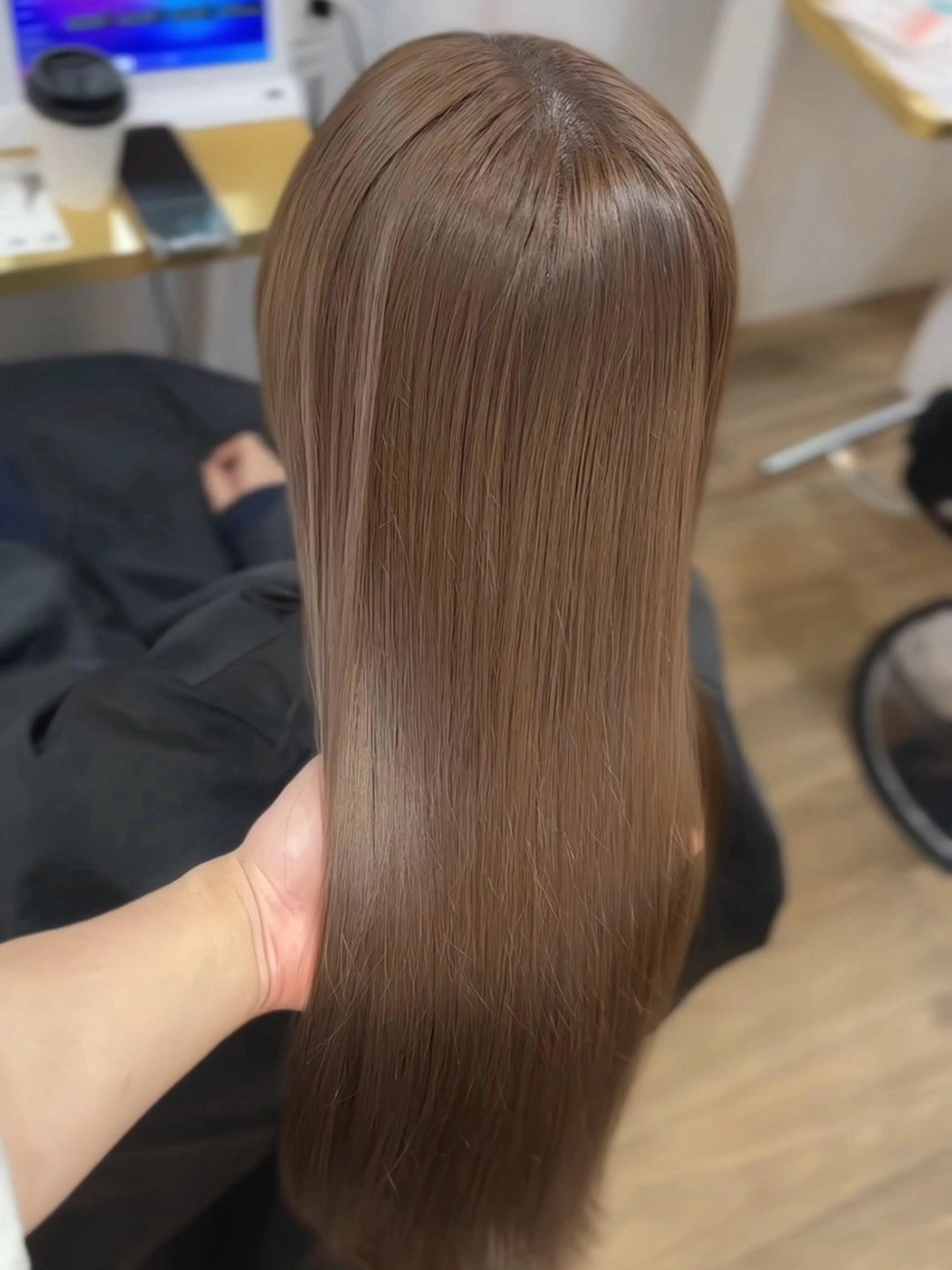 ロング トリートメント トリートメント ブリーチなしベージュ 特化 松村 茶屋町のヘアスタイル