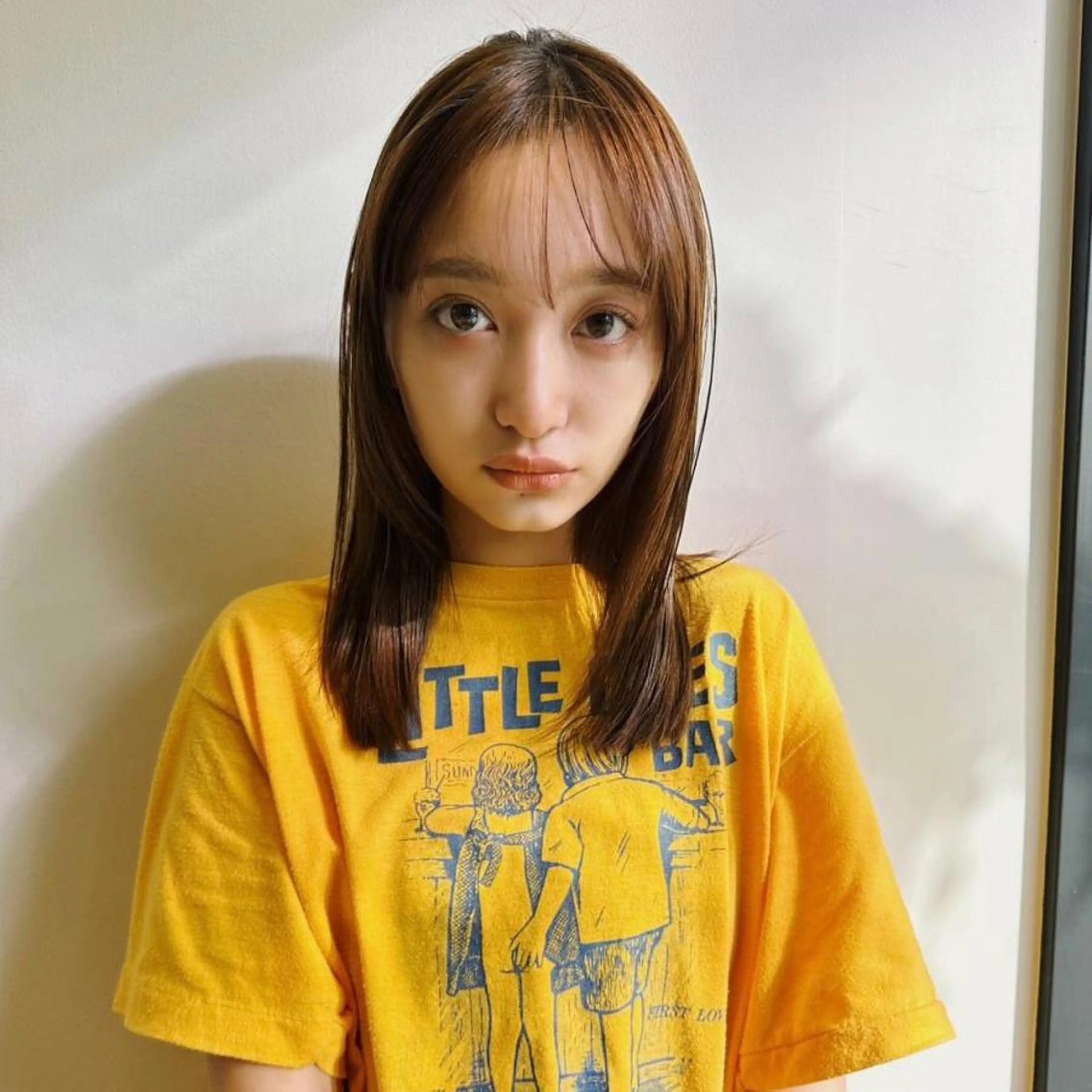 セミロング カラー honoka ikegamiのヘアスタイル