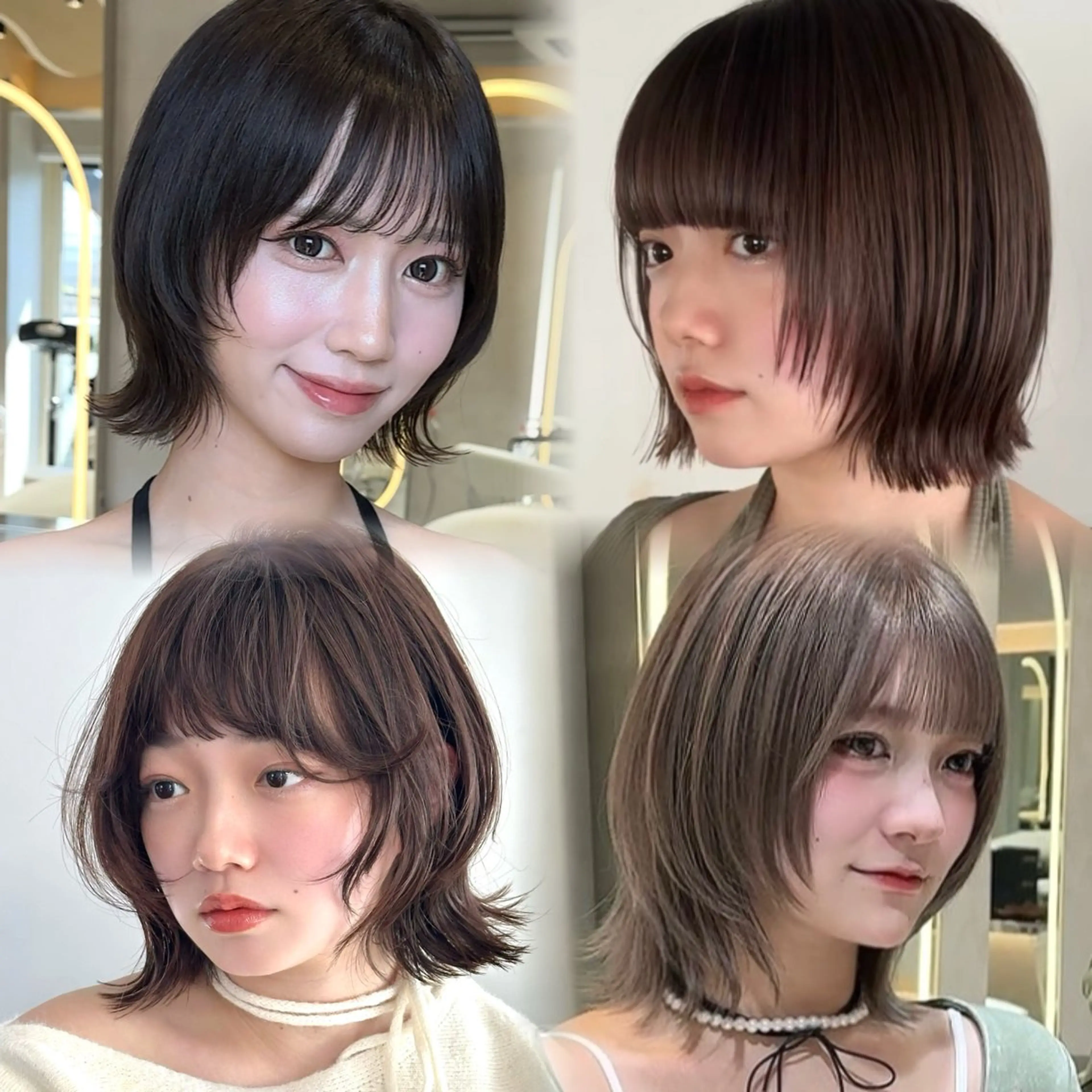 ショート カラー カット ヘアカラー トリートメント 原宿/ボブ/髪質改善 /韓国レイヤー/優希のヘアスタイル