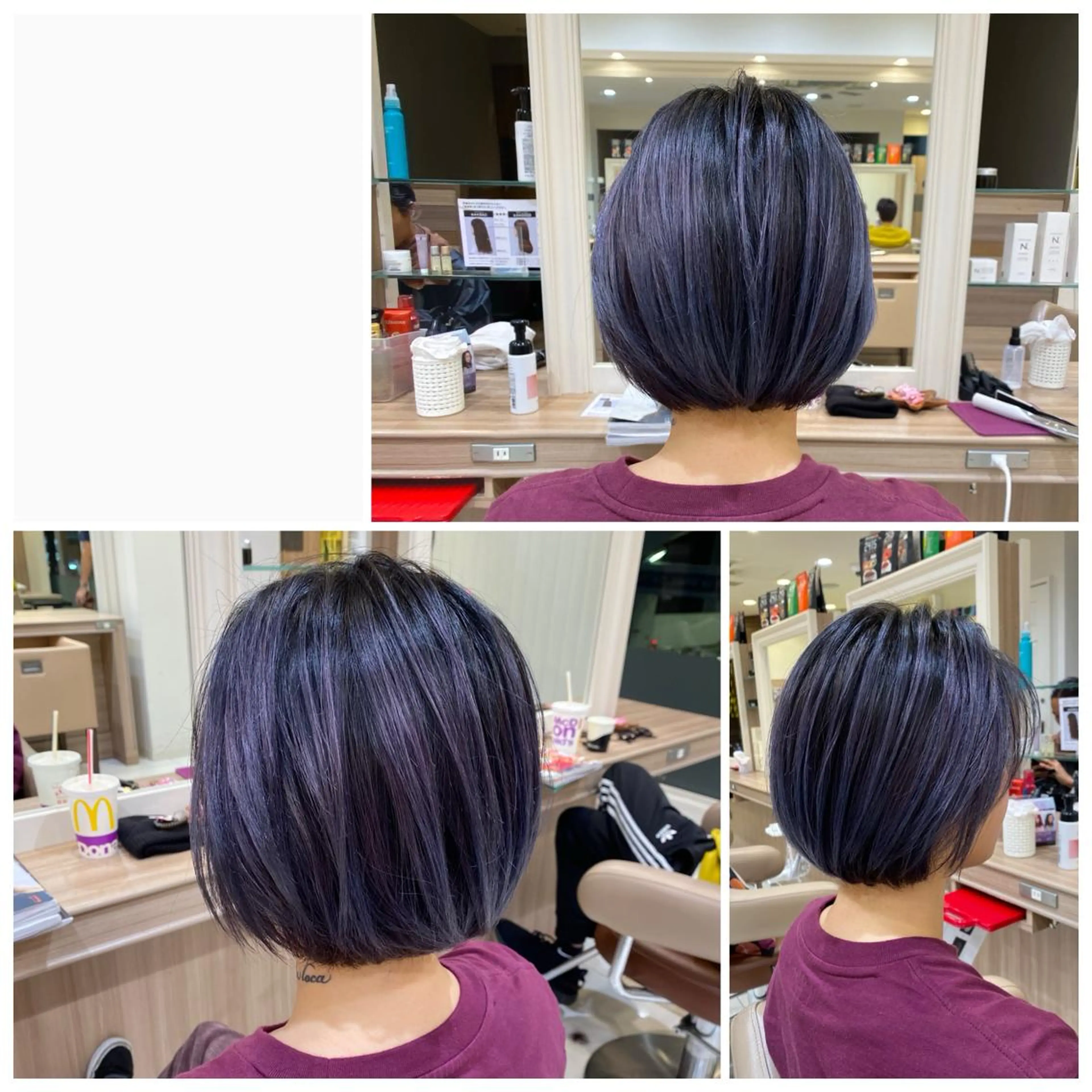 ショート カラー ブリーチ ヘアカラー トリートメント ウエモト　タク ショート/レイヤーのヘアスタイル