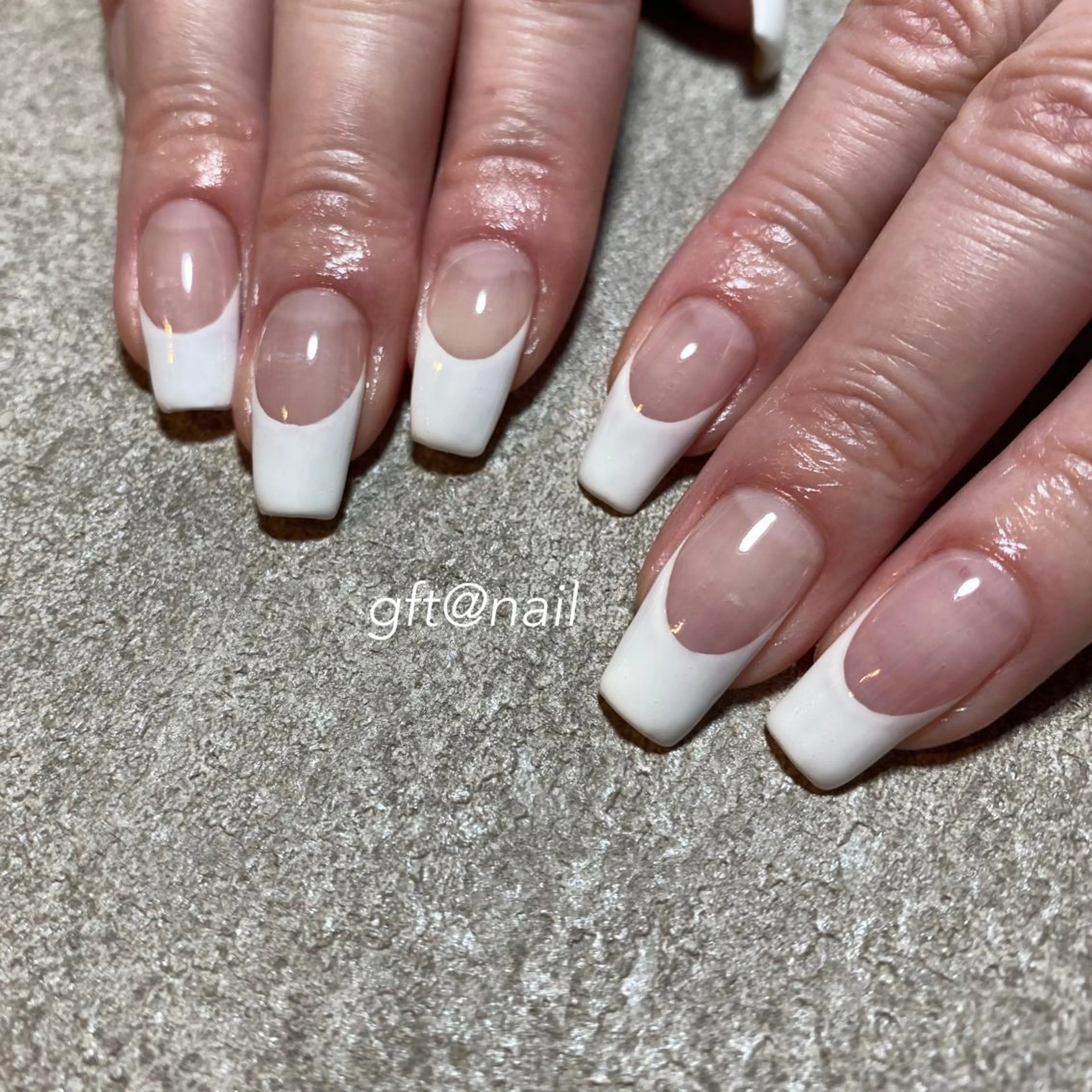 ネイル フレンチネイル ロングネイル ハンドネイル etorca nailのネイルデザイン