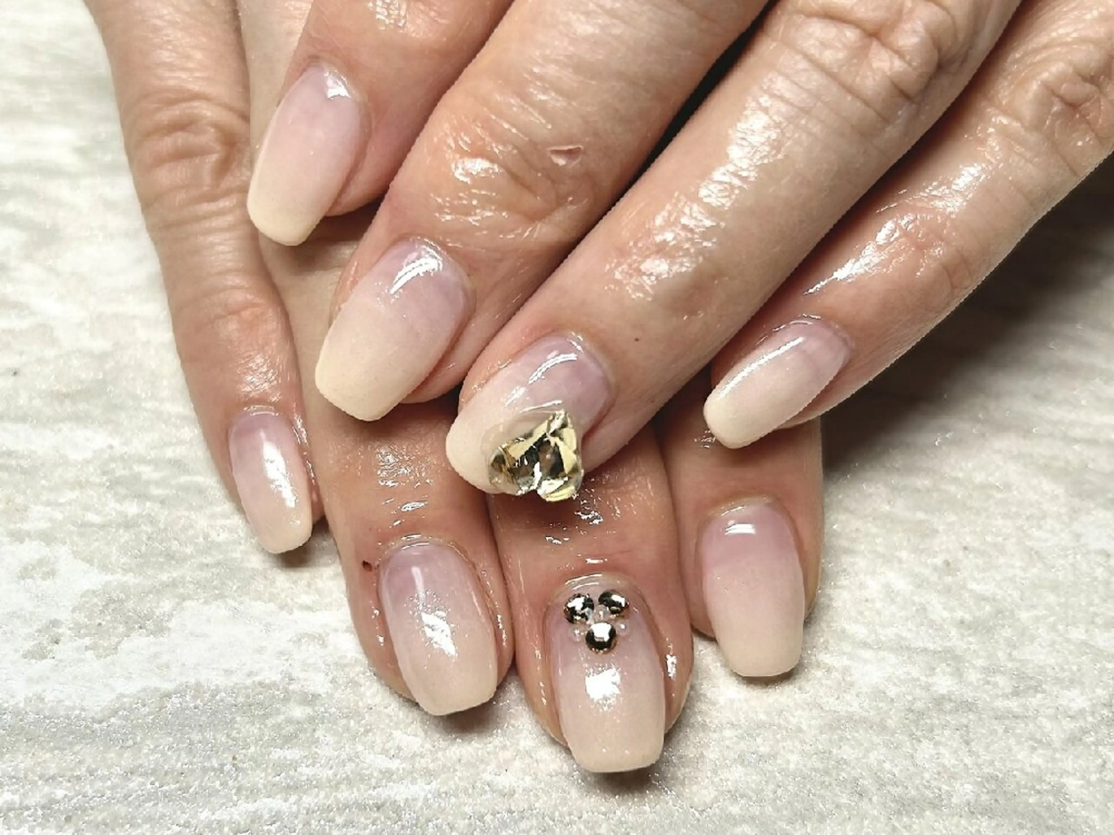 ネイル アートネイル 入学式 グラデーション 卒業式 韓国ネイル ハンドネイル JULIE NAILのネイルデザイン