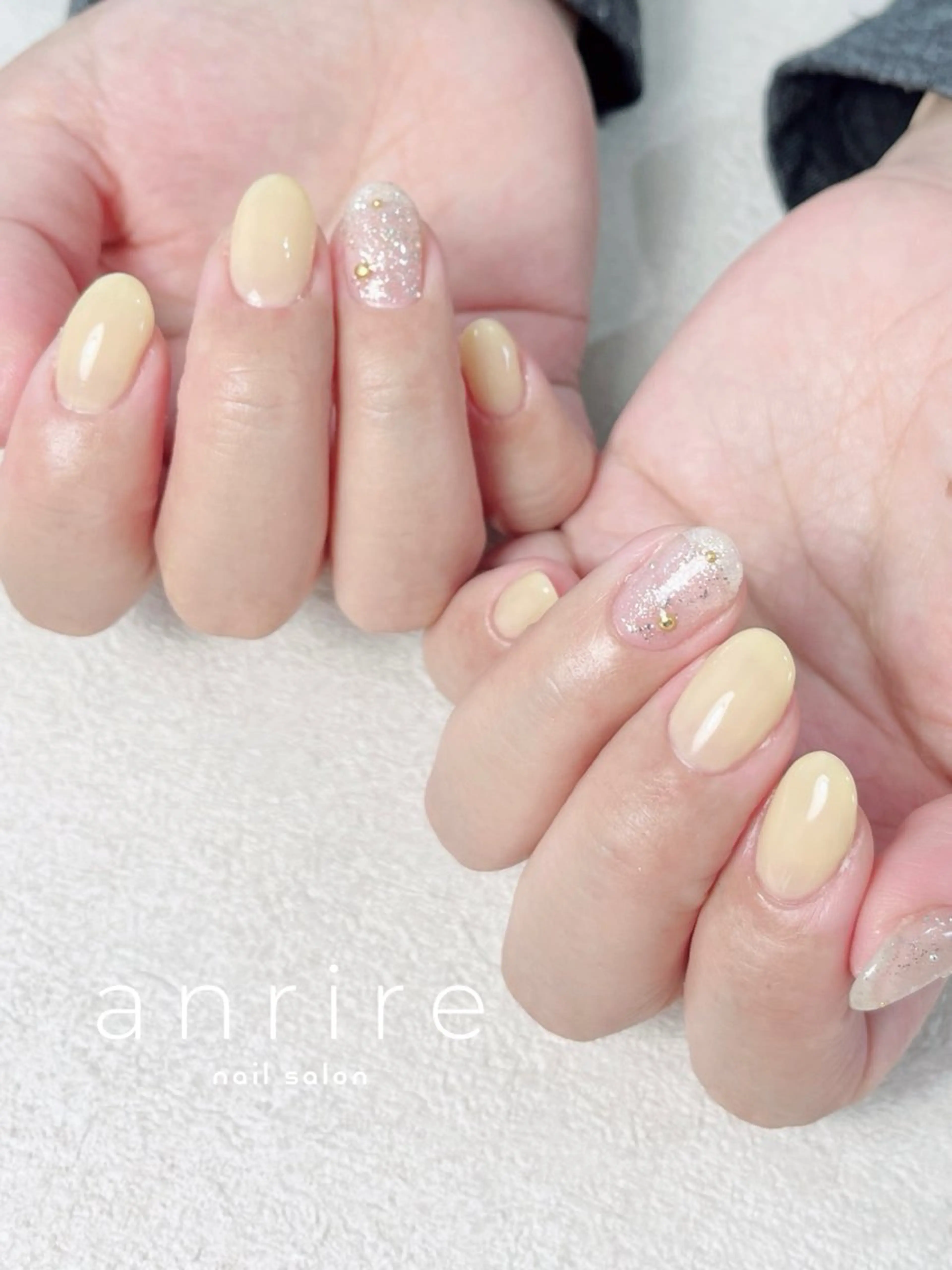 ネイル ジェルネイル キラキラネイル ラメ(グリッター) ワンカラーネイル パラジェル ハンドネイル nail salon anrire〜アンリール〜所属・nailsalon anrireのネイルデザイン