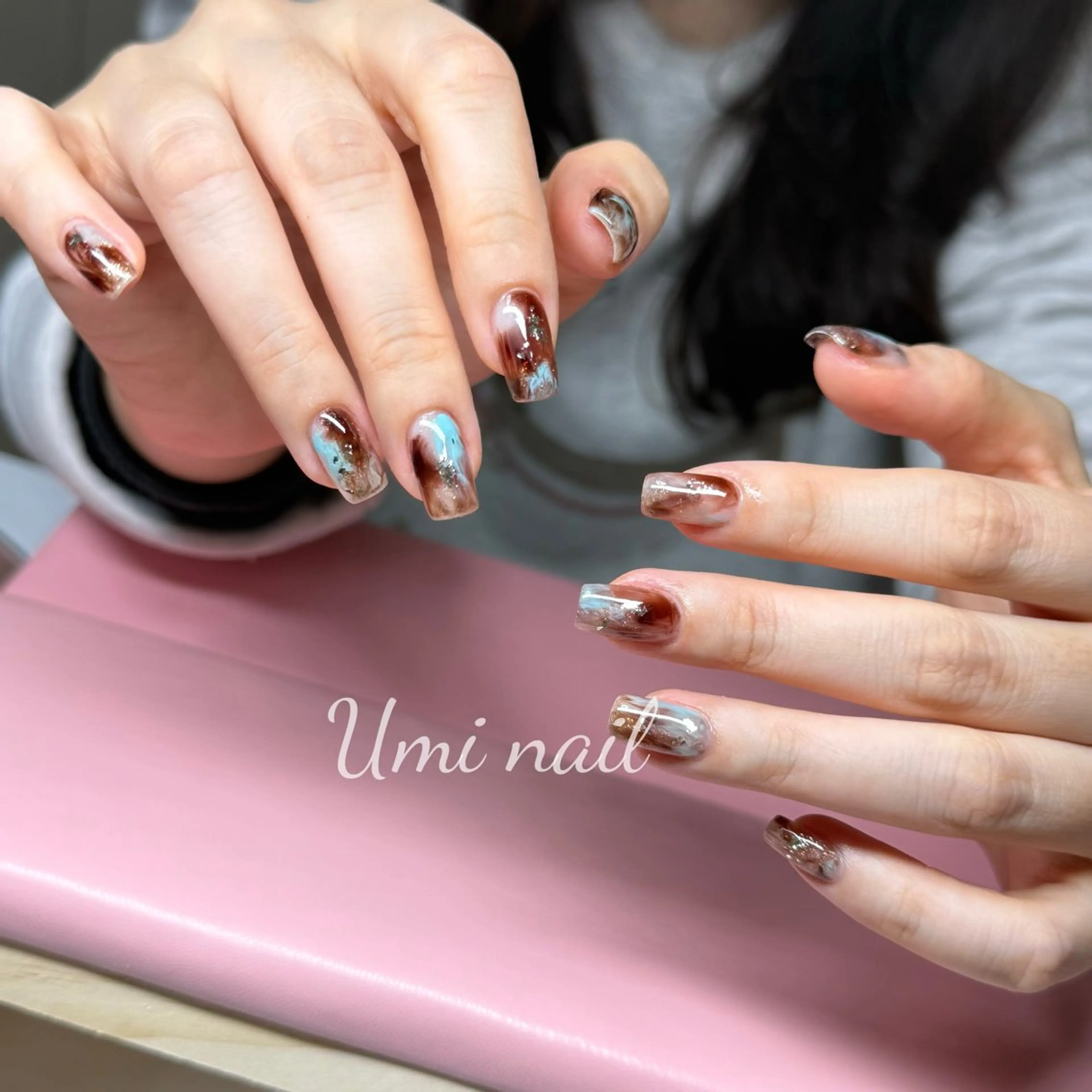 ネイル 持ち込み ハンドネイル Umi nail所属・日暮里 Umi Nailのネイルデザイン