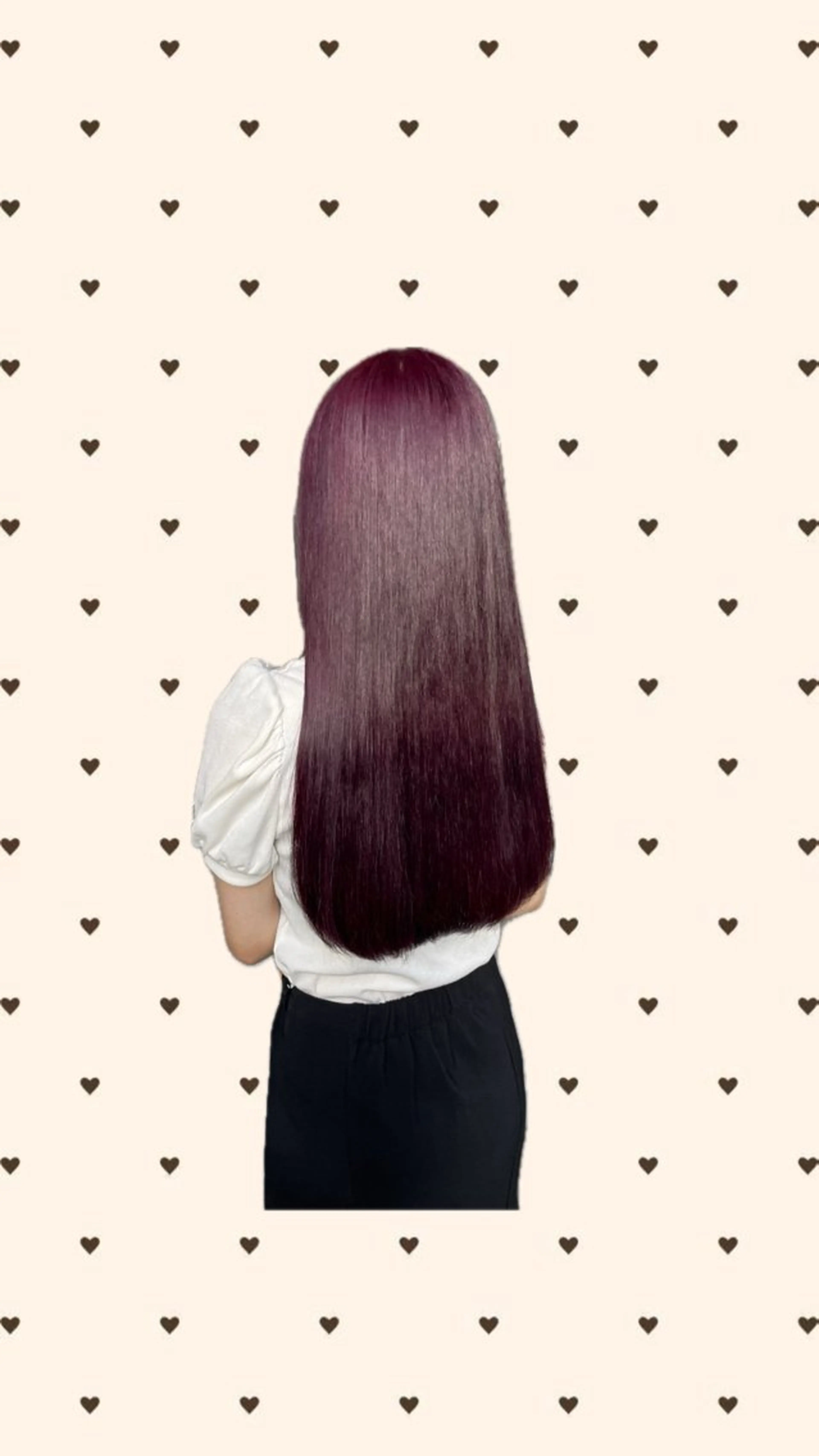 ロング カラー ヘアカラー トリートメント nana【艶髪】/ 顔まわり/縮毛矯正のヘアスタイル
