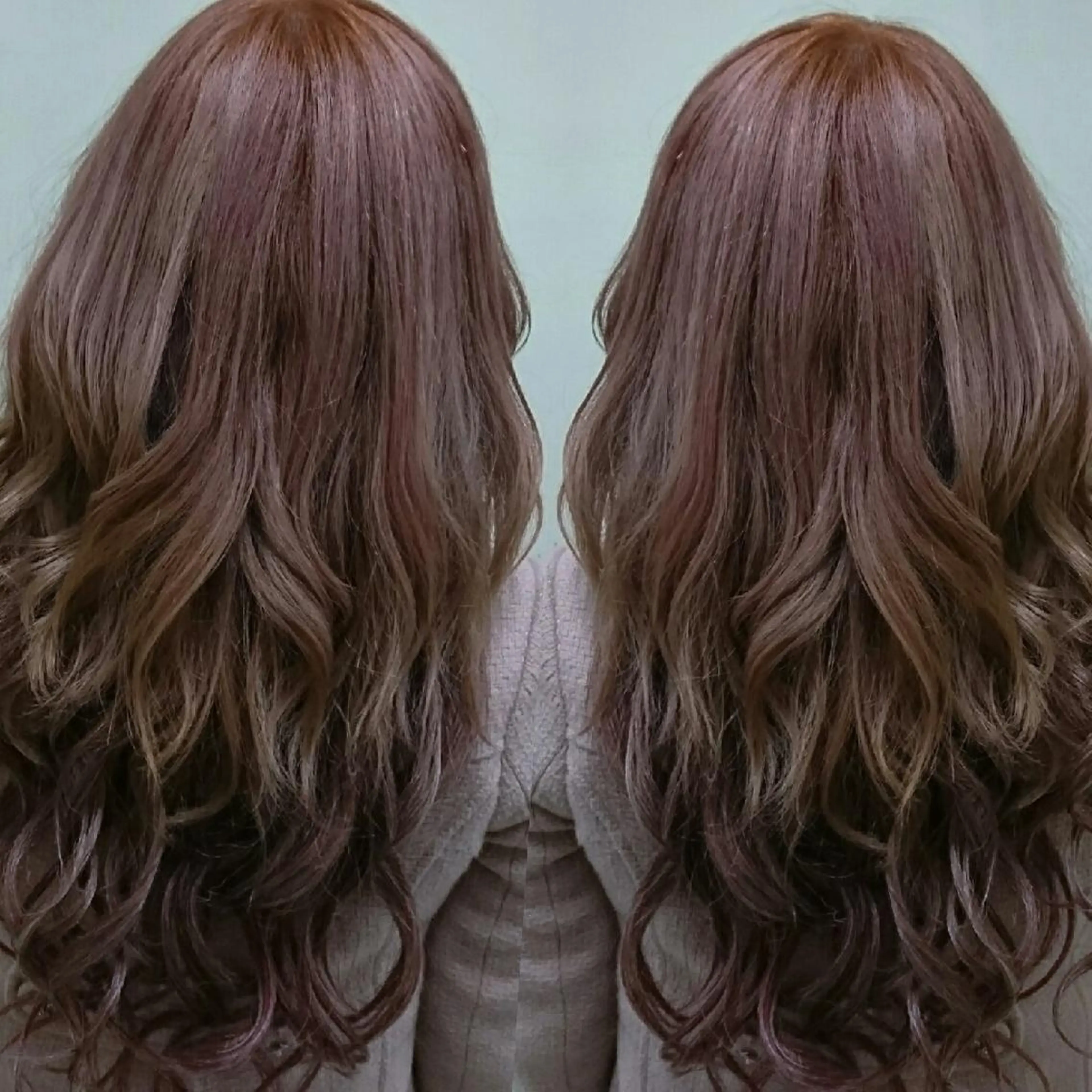 ロング カラー ハイライトカラー ピンクカラー エクステ ハイライト youres センター南所属・今満 精二のヘアスタイル