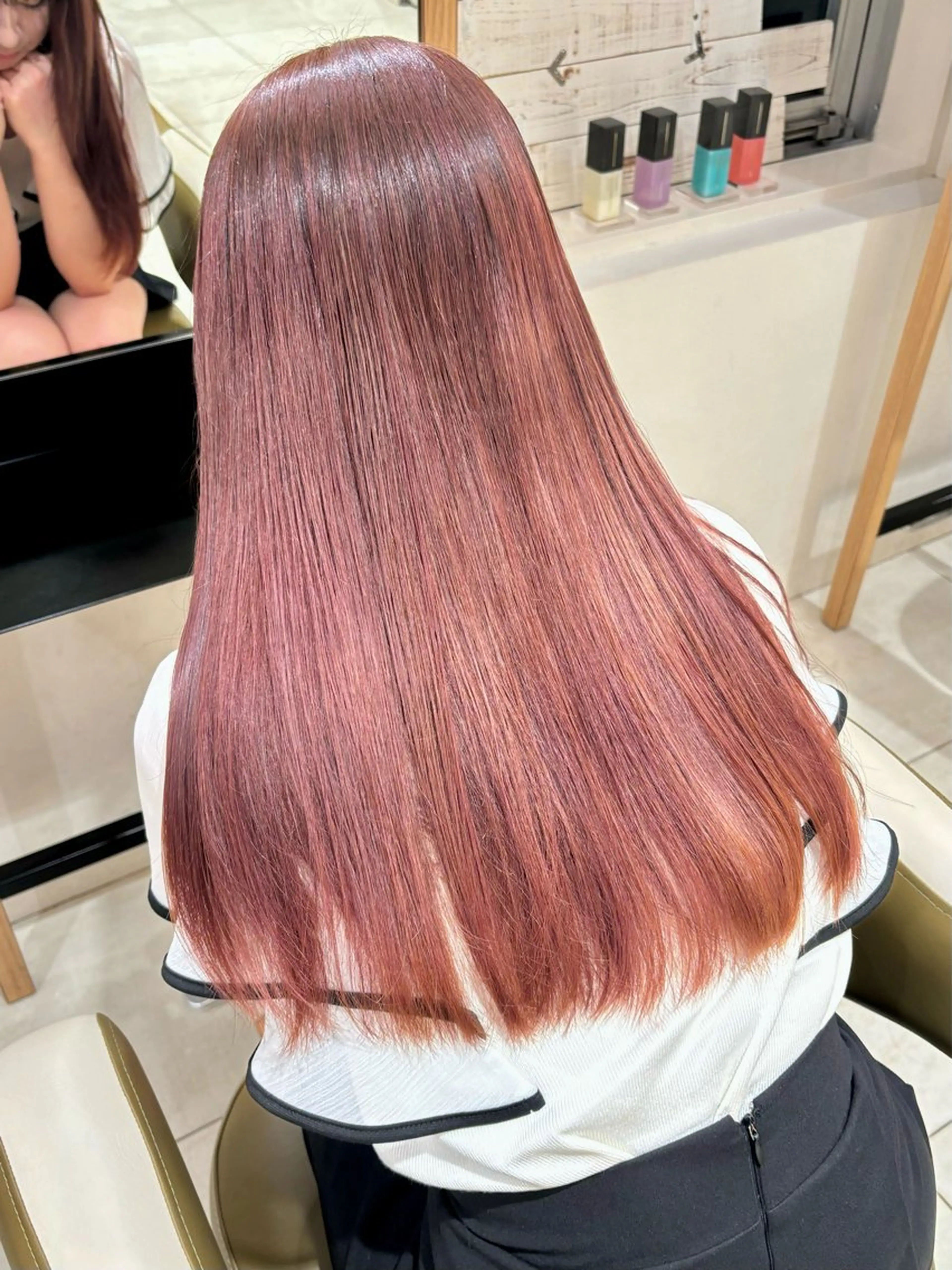 ロング カラー 艶髪🫧‪🎀 岡由紀乃のヘアスタイル