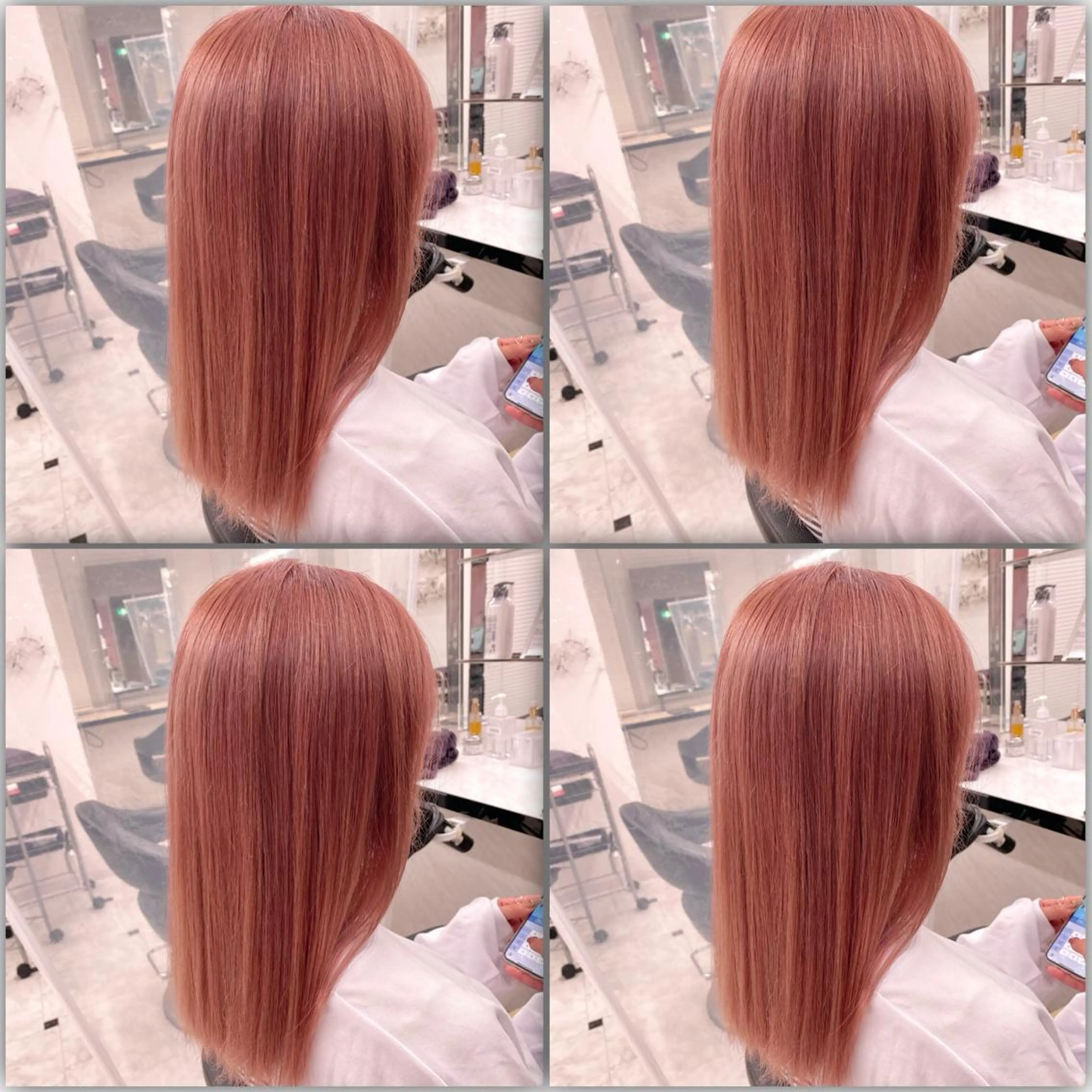 カラー ダブルカラー 韓国レイヤーKYONのヘアスタイル