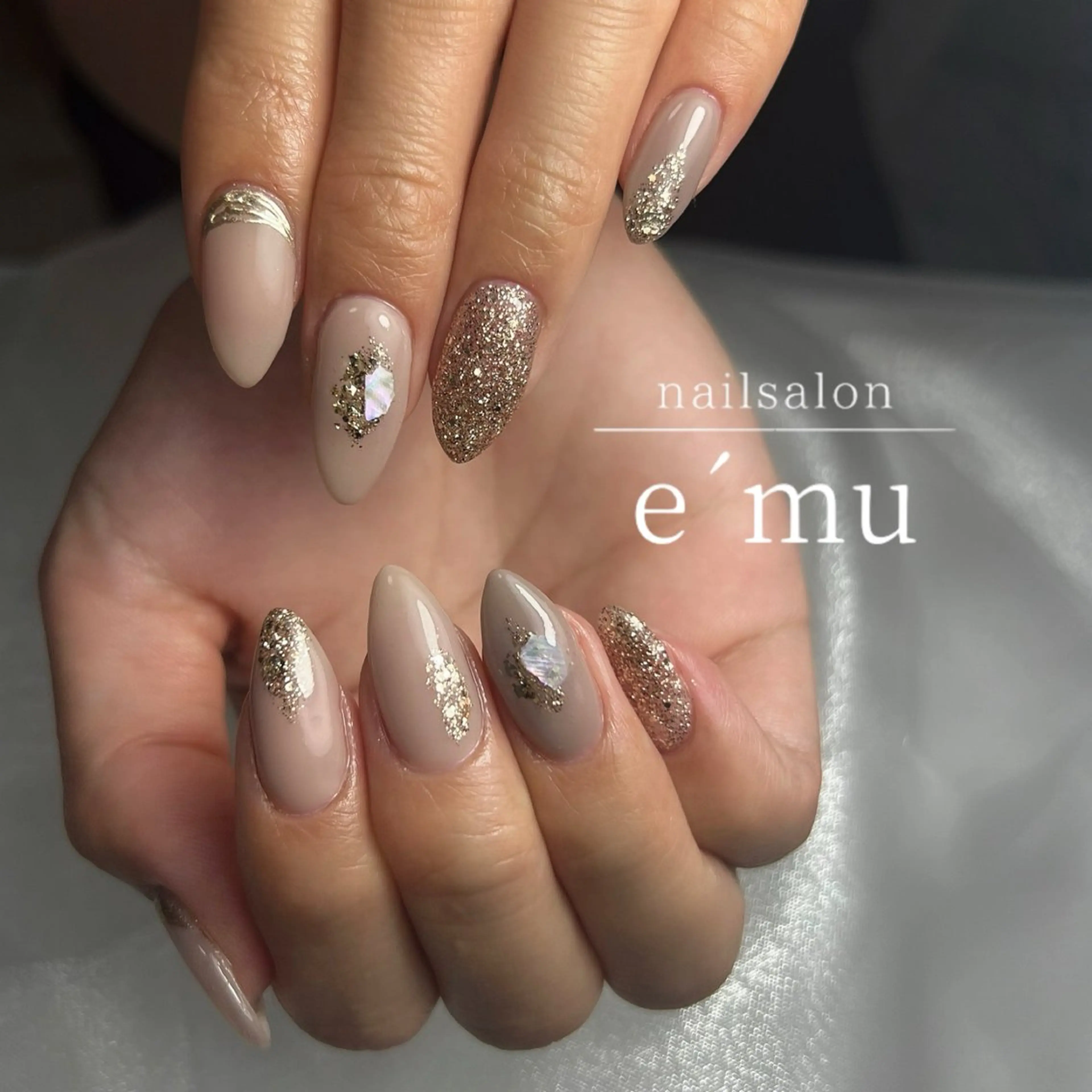 ネイル ニュアンスネイル ハンドネイル nailsalon e´muのネイルデザイン