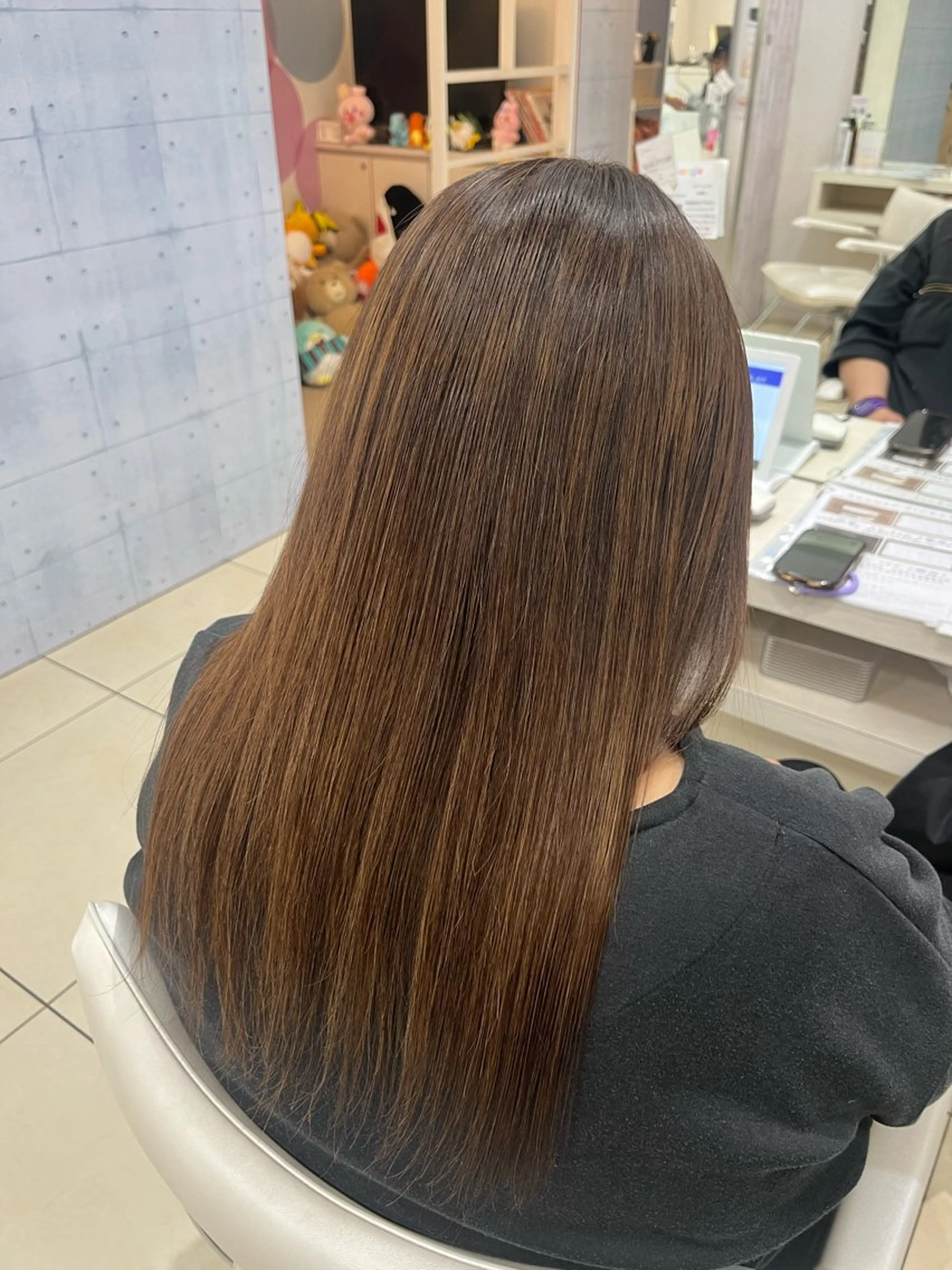 ロング カラー ハイライトカラー ハイライト カット ヘアカラー 🌿似合わせブリーチ 山岸樹璃🌿のヘアスタイル