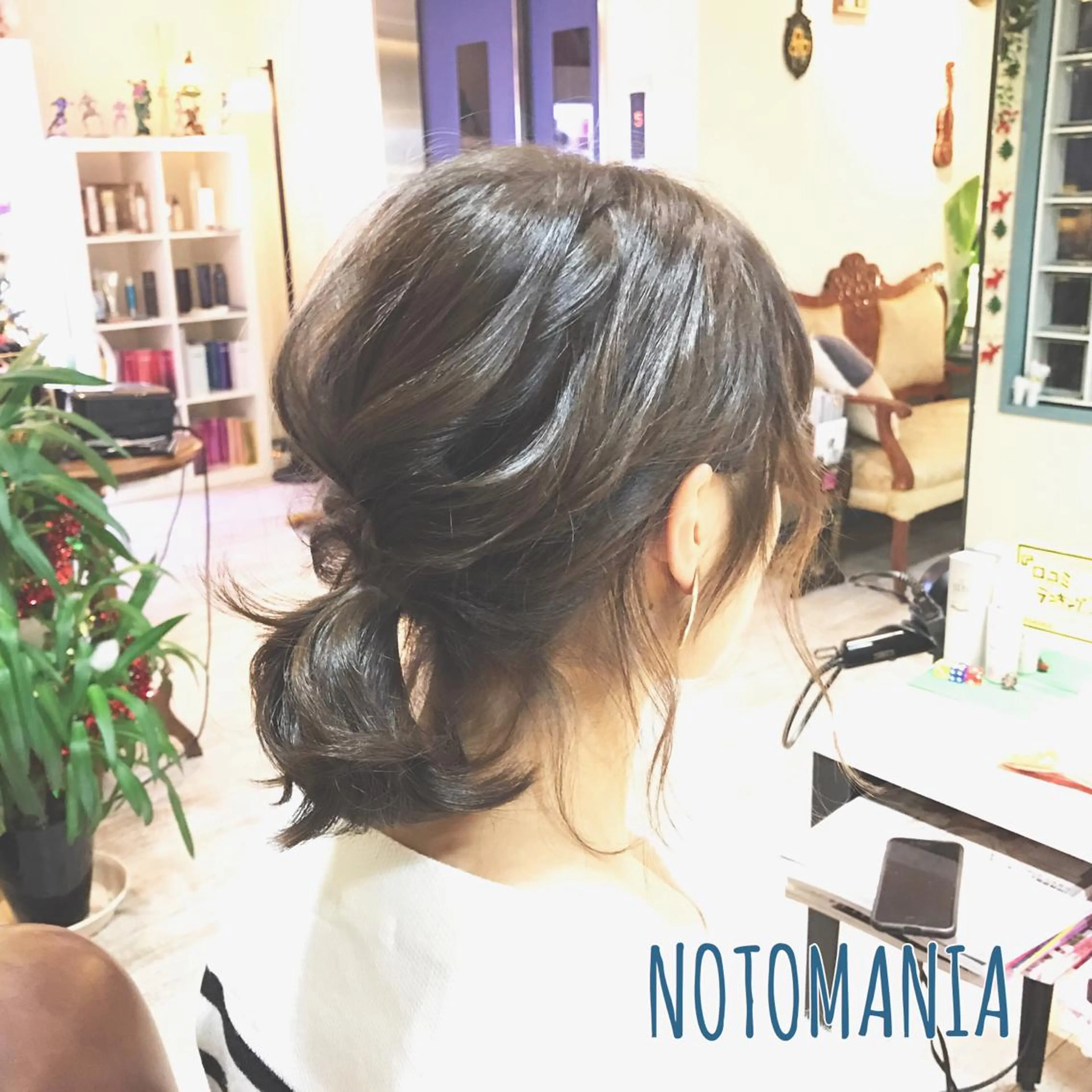 ミディアム セミロング ロング カラー ヘアアレンジ イシハラ アズサのヘアスタイル
