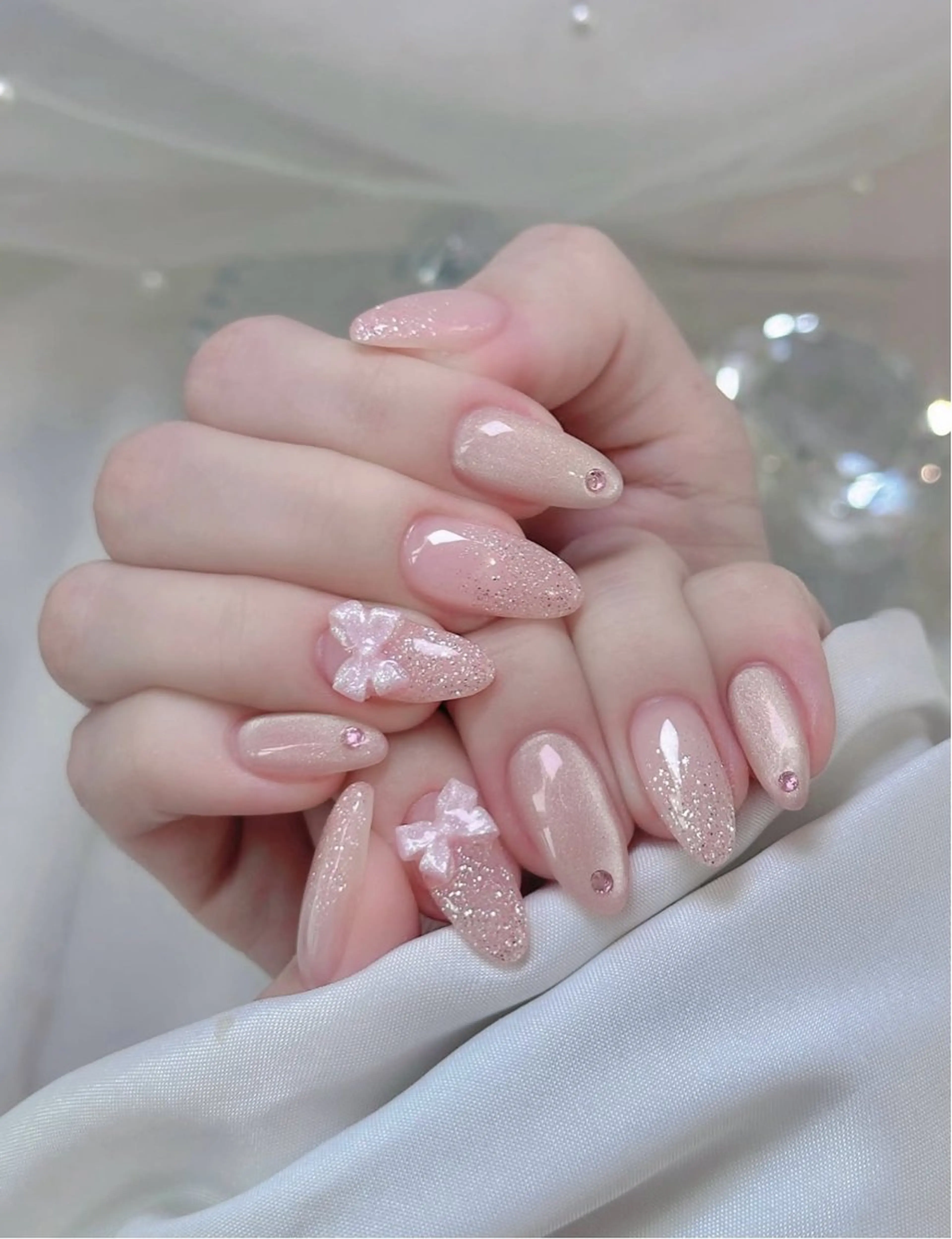 ネイル ボルドー ブラウン チークネイル ドット フットネイル yurinail所属・yuri nail 高田馬場のネイルデザイン