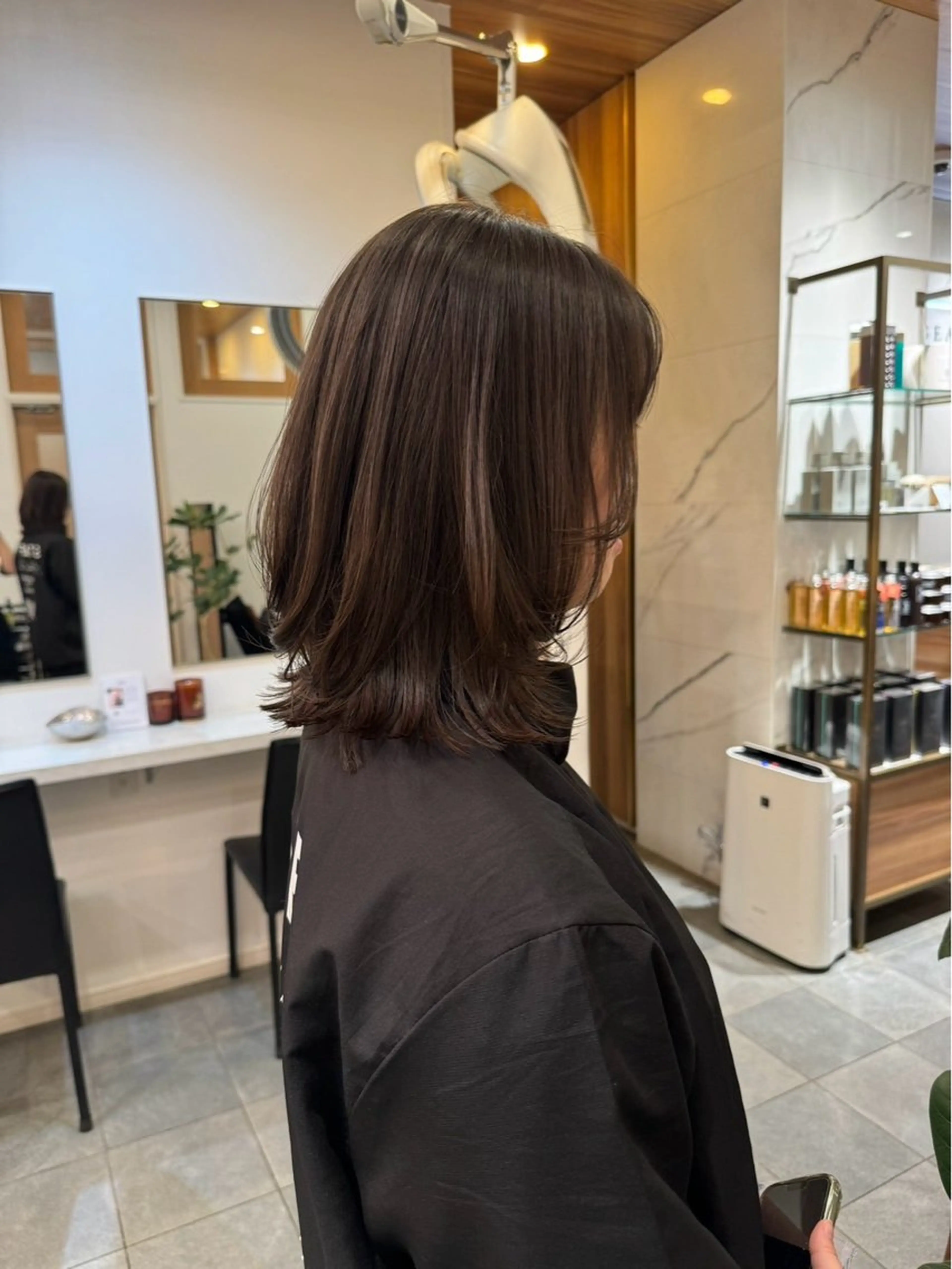 ミディアム カラー BEAUTRIUM 穂乃香のヘアスタイル