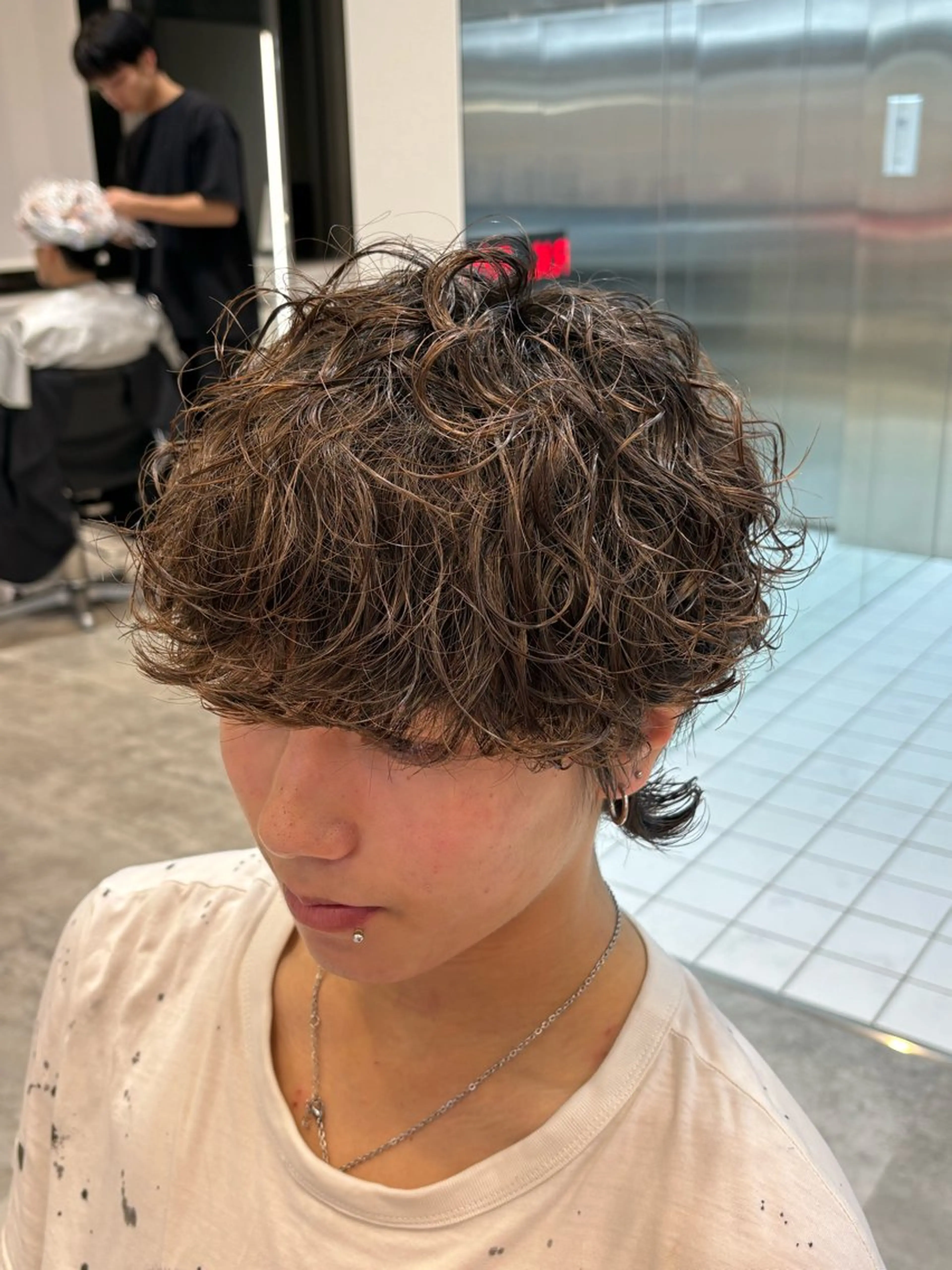 パーマ メンズ カット パーマ fifth 武正 琉生のヘアスタイル