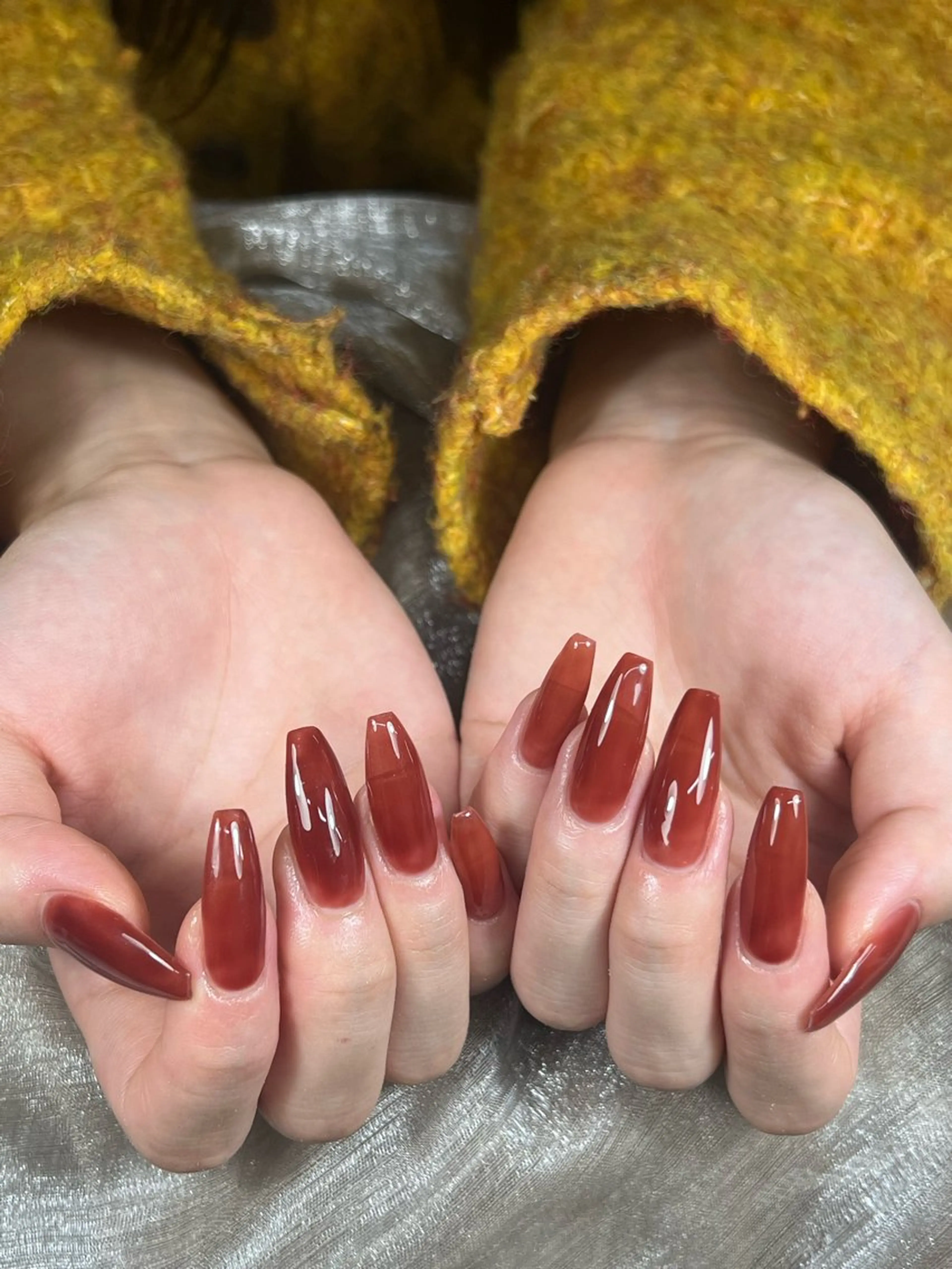 ロング ハンドネイル RIN NAILS ᥫ᭡Migusaのネイルデザイン