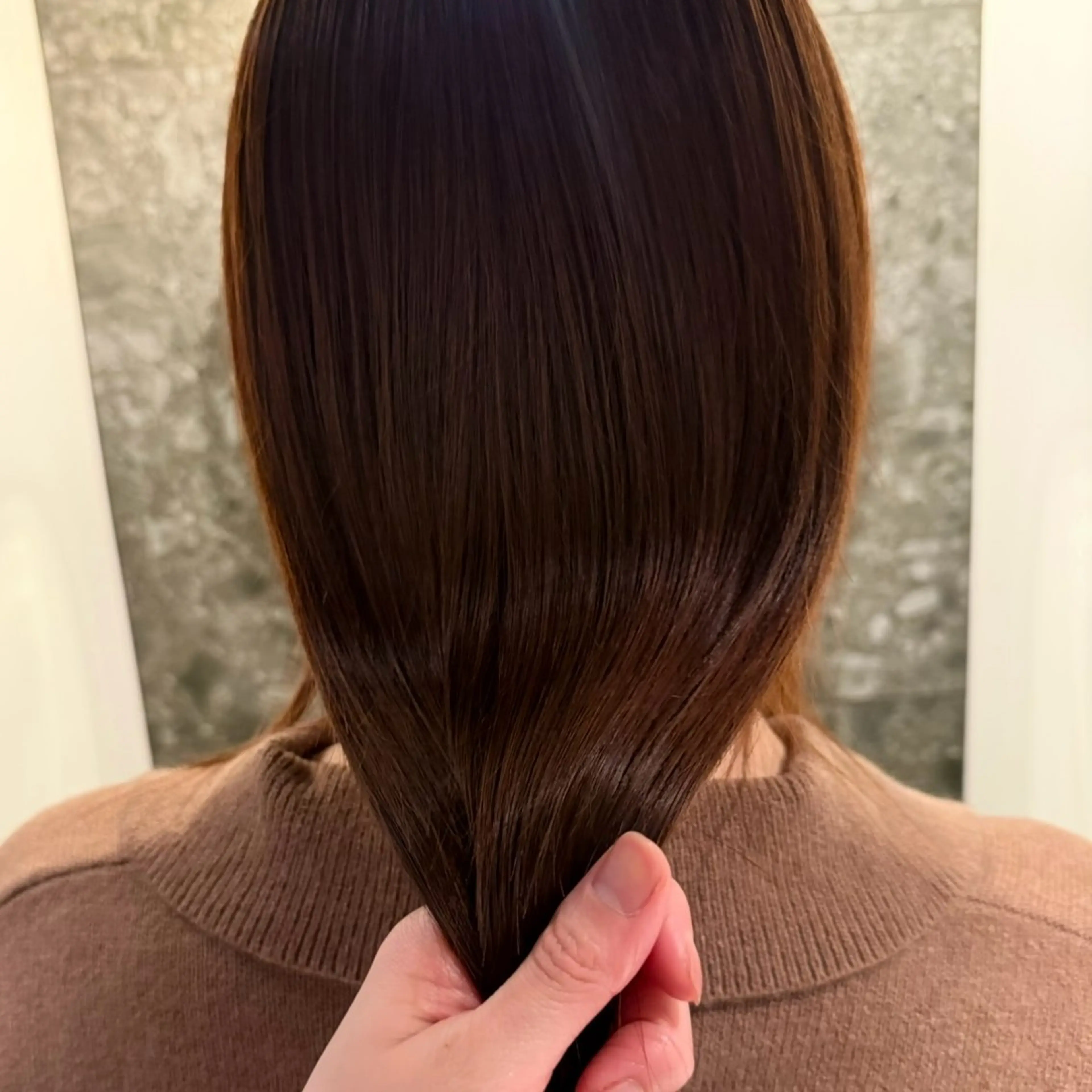 セミロング カラー beni yumikoのヘアスタイル