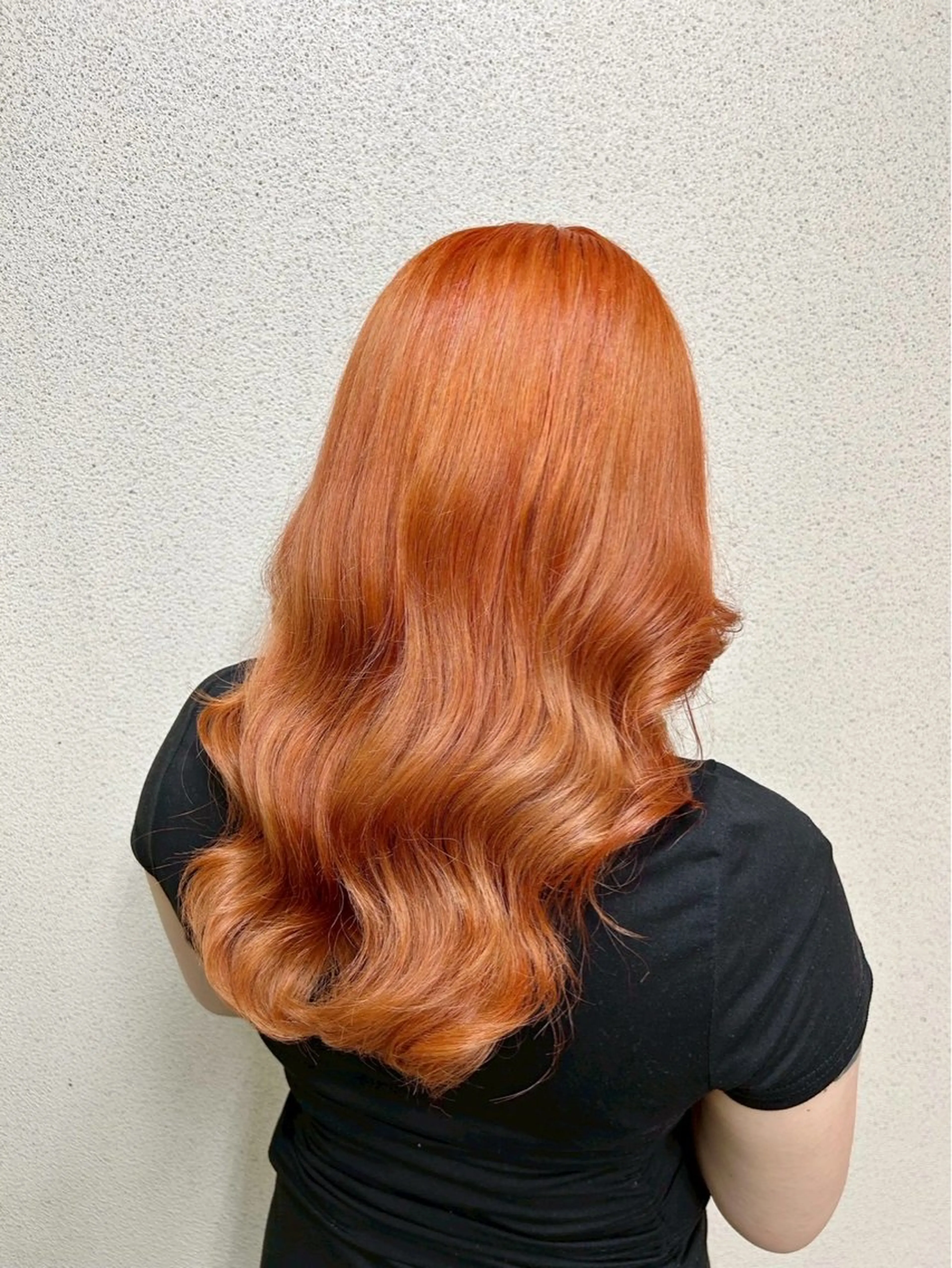 カラー オレンジ ヘアカラー モデル募集🫧 あやかのヘアスタイル