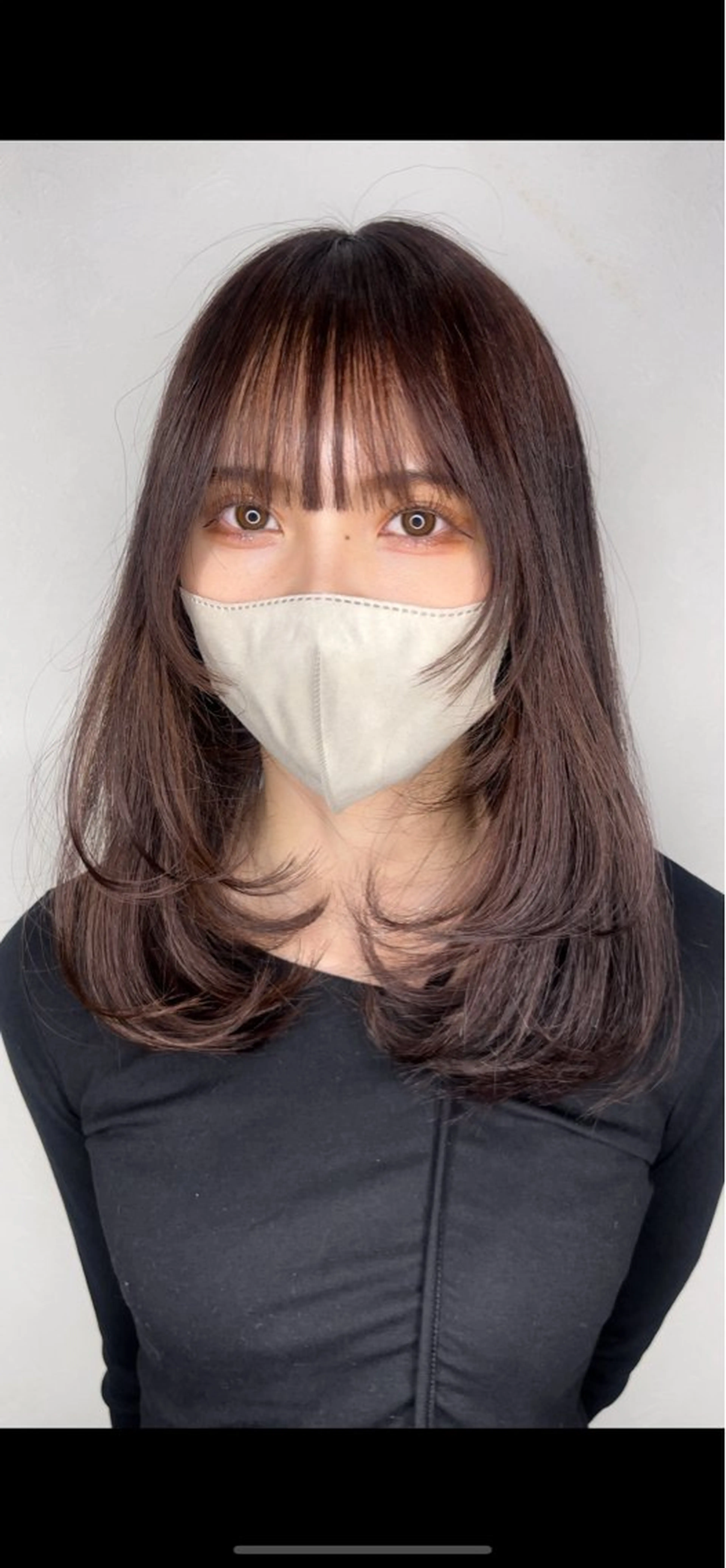 セミロング 剣持友希/高崎 ifh iizukaのヘアスタイル