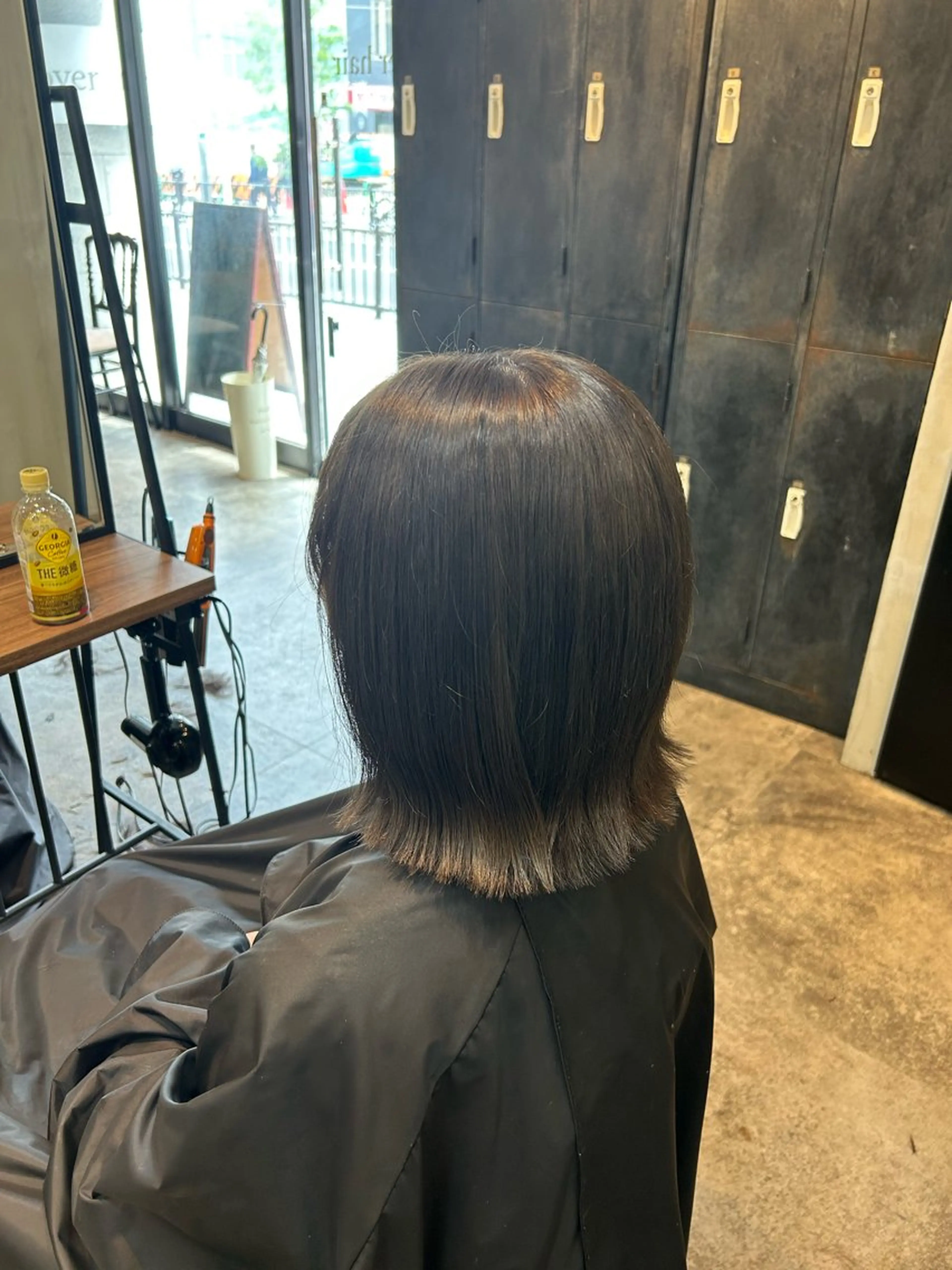 カラー ブリーチ グレージュ オレンジ ヘアカラー 木下 美優のヘアスタイル
