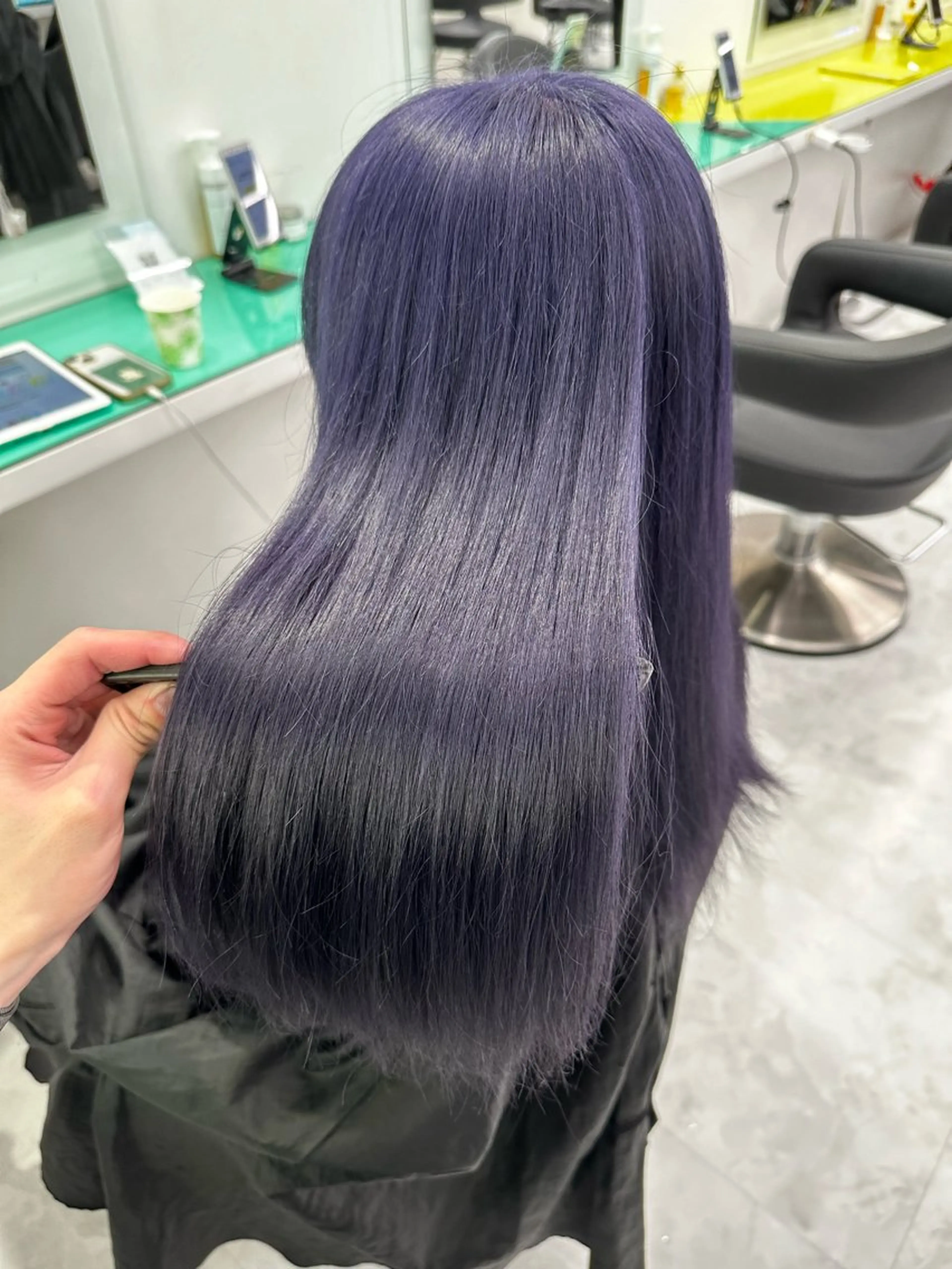 ロング カラー ヘアアレンジ 🌈艶カラー/ 韓国風レイヤーカットのヘアスタイル
