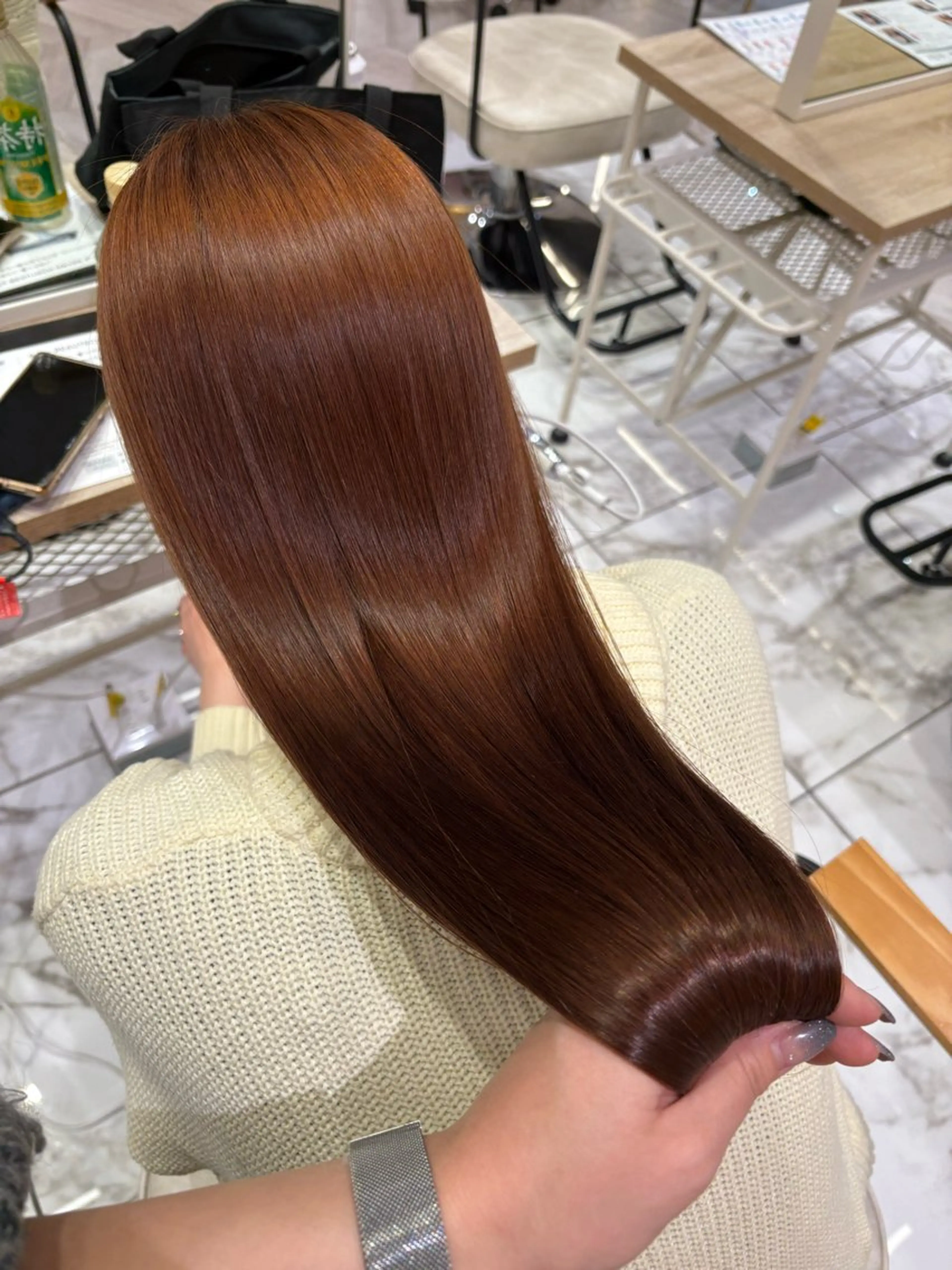 ロング カラー カット ヘアカラー 🦋sana🦋 🫧透明感カラー🫧のヘアスタイル