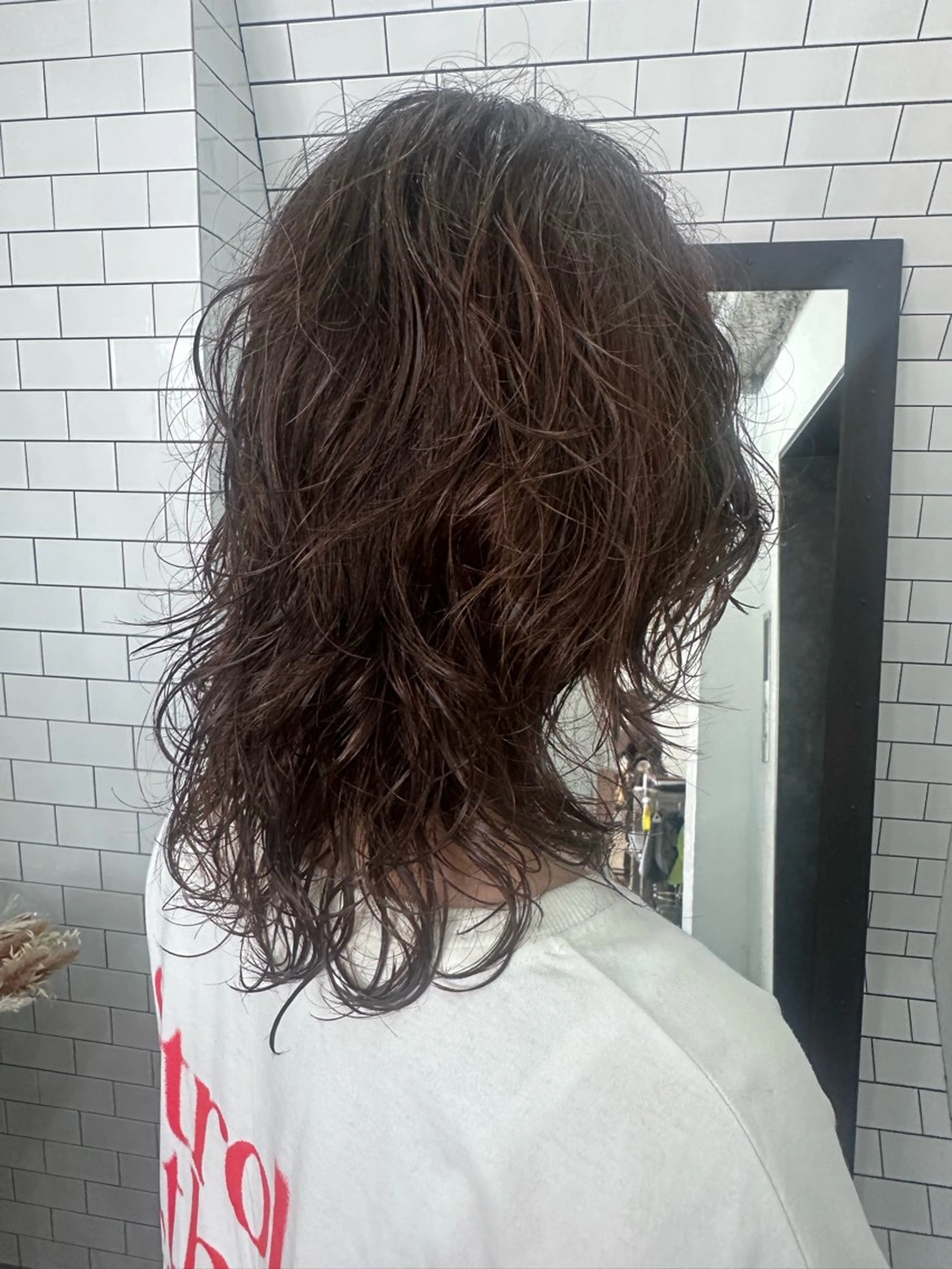 セミロング パーマ カット パーマ トリートメント 妙見 知洋のヘアスタイル