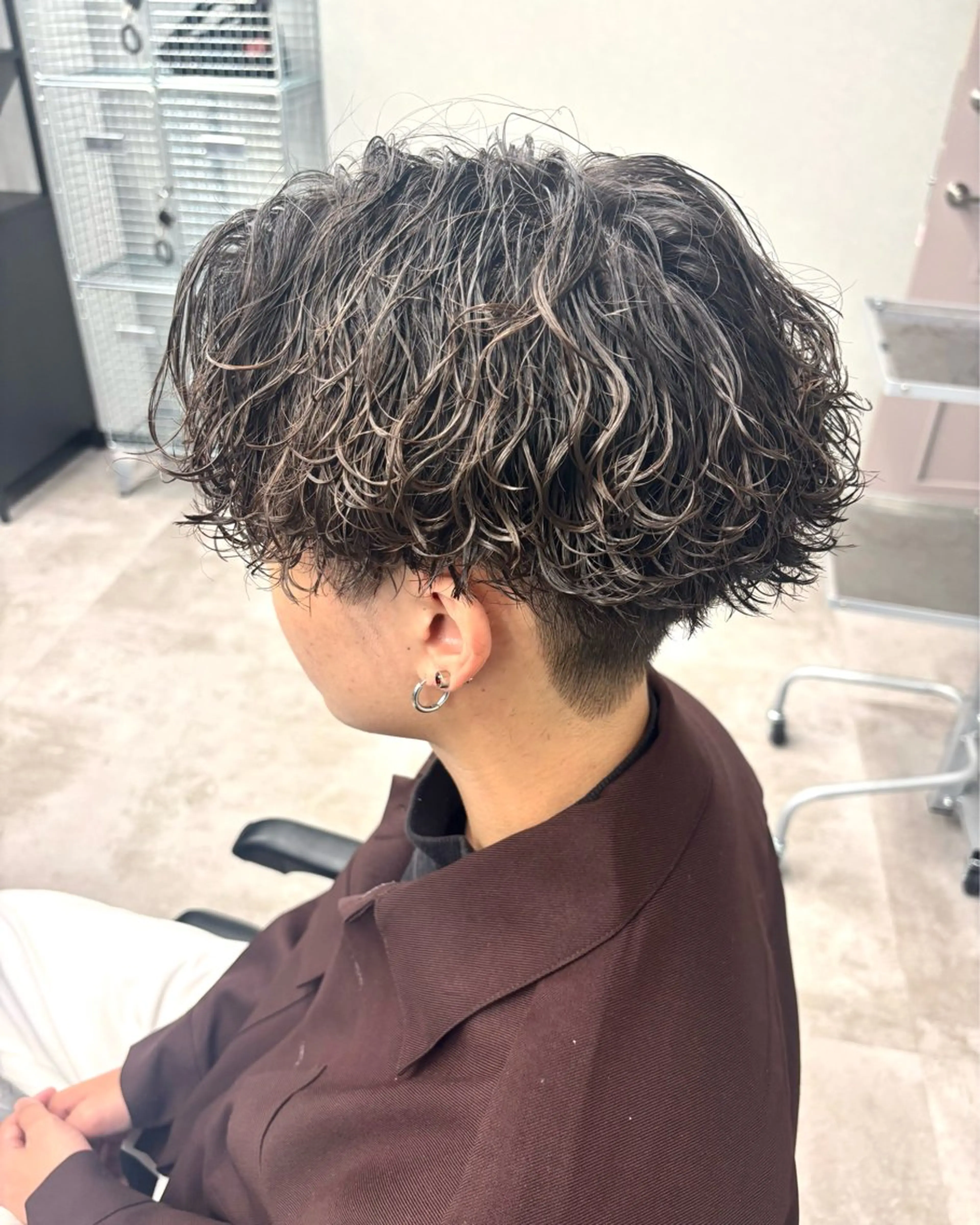 【新規】メンズカット+波巻きスパイラルパーマ¥11000の写真