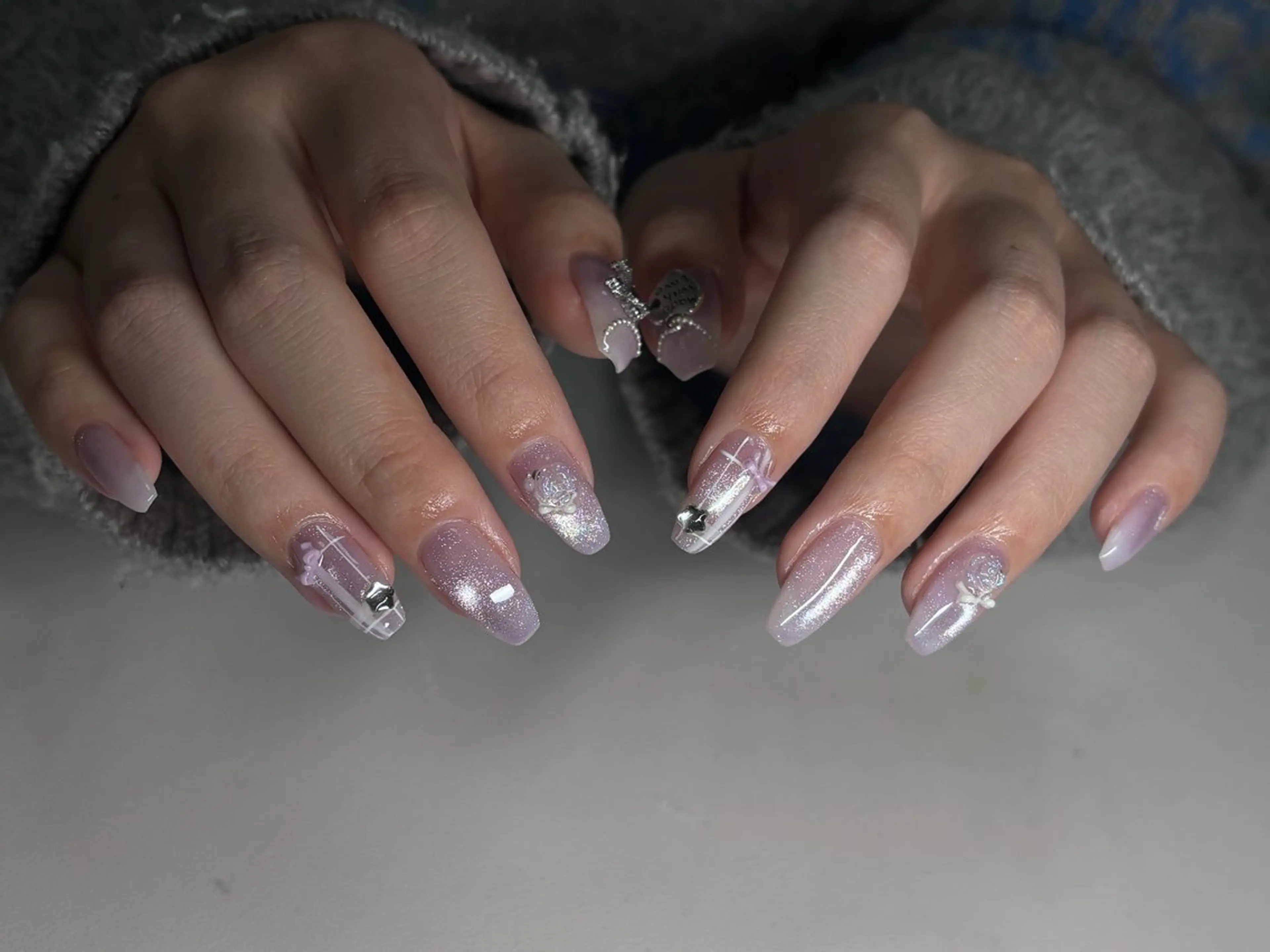 ネイル マグネットネイル ハンドネイル nayu nailのネイルデザイン