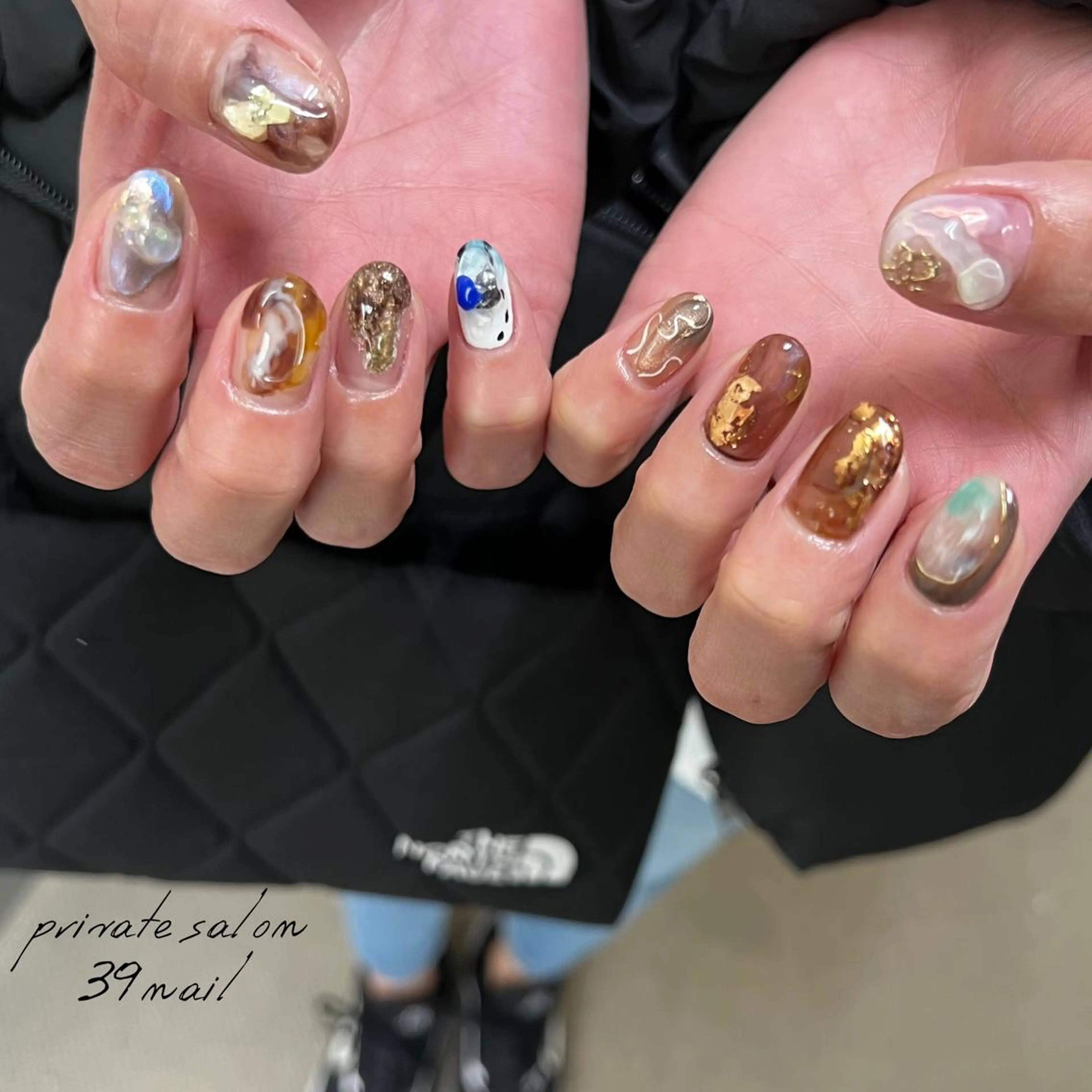 ミディアム ネイル ハンドネイル 京橋 【39nail】のネイルデザイン