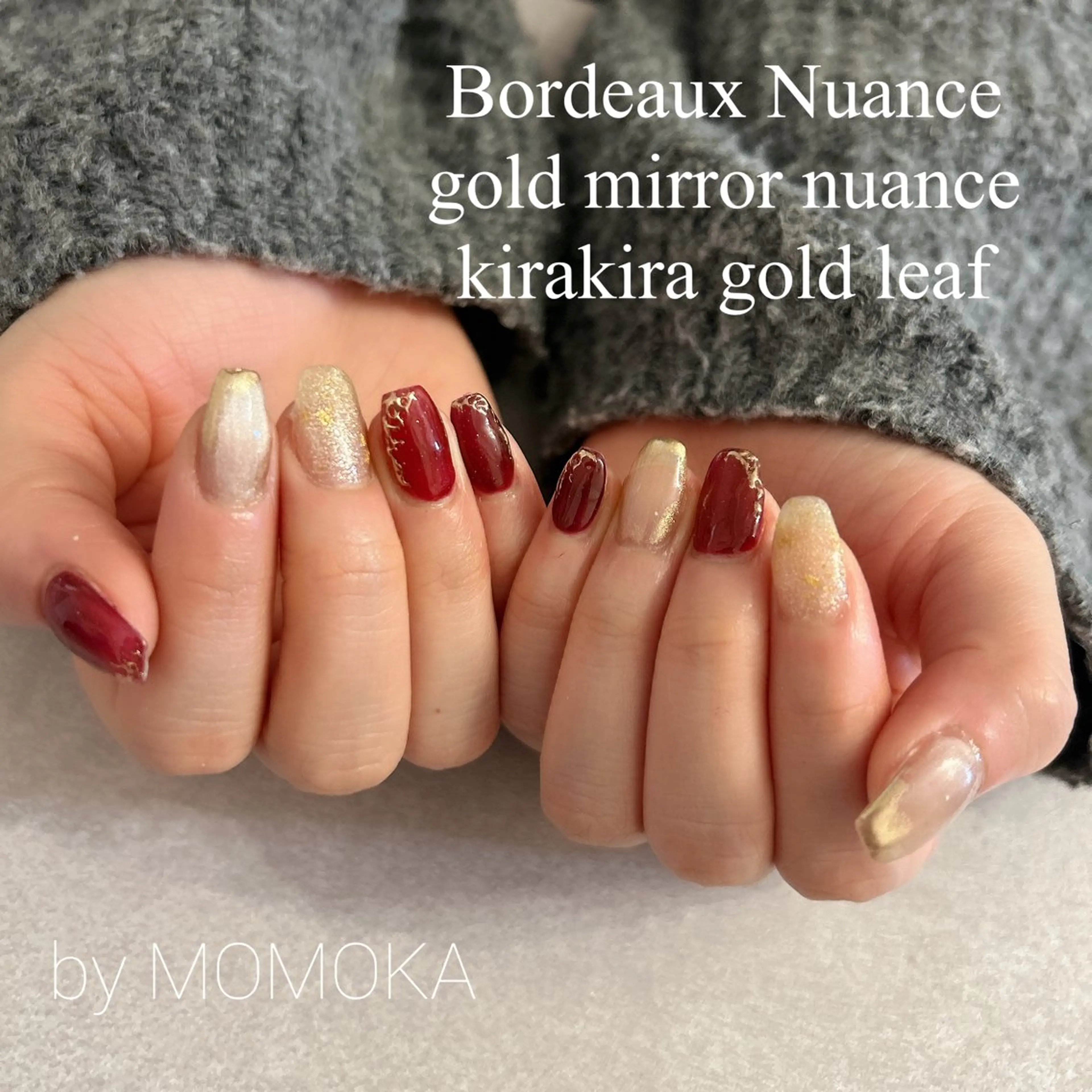 ネイル マグネットネイル ミラーネイル ハンドネイル momoka_nails所属・Momo Nailsのネイルデザイン