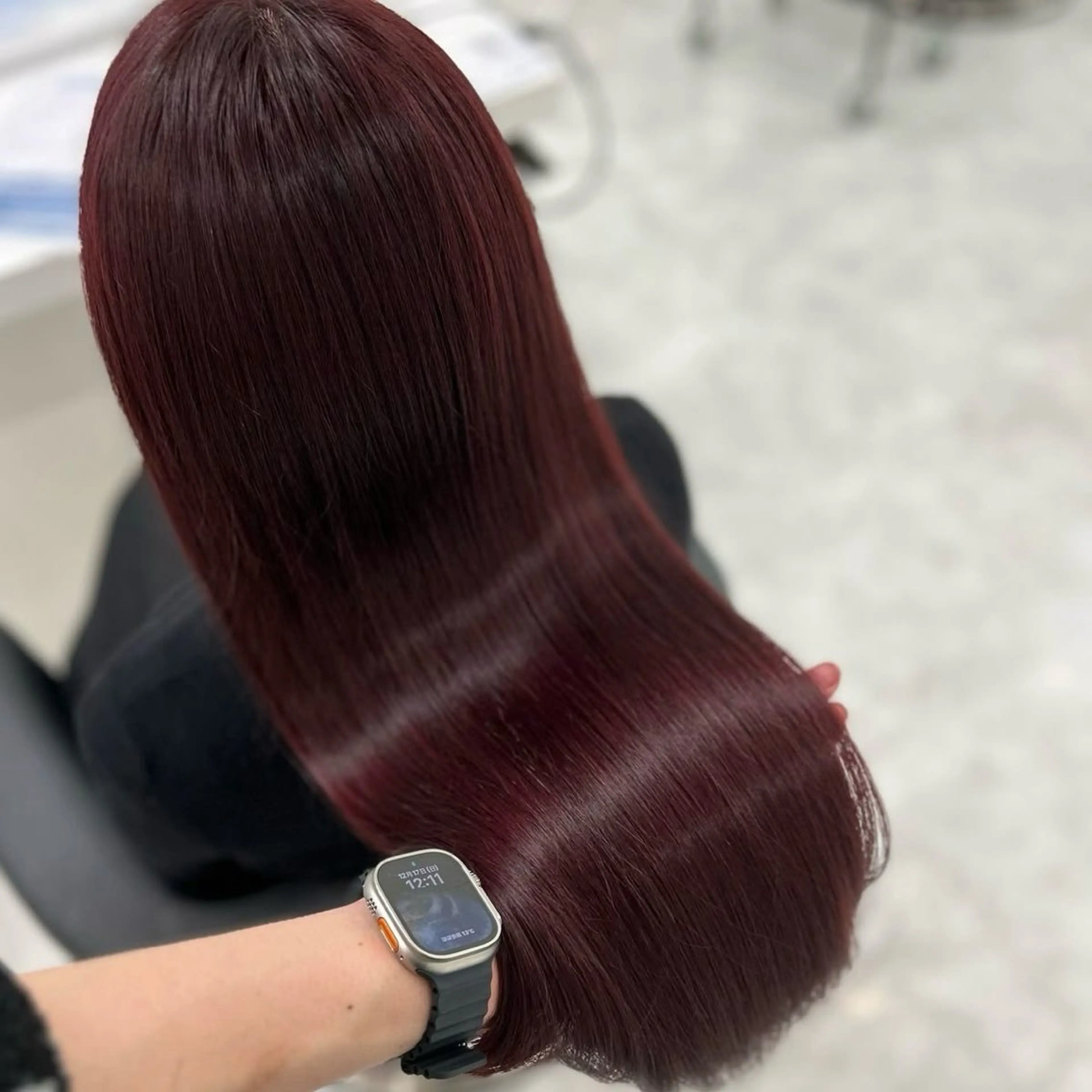 ロング カラー 盛れる暖色カラー sayaka🎀のヘアスタイル