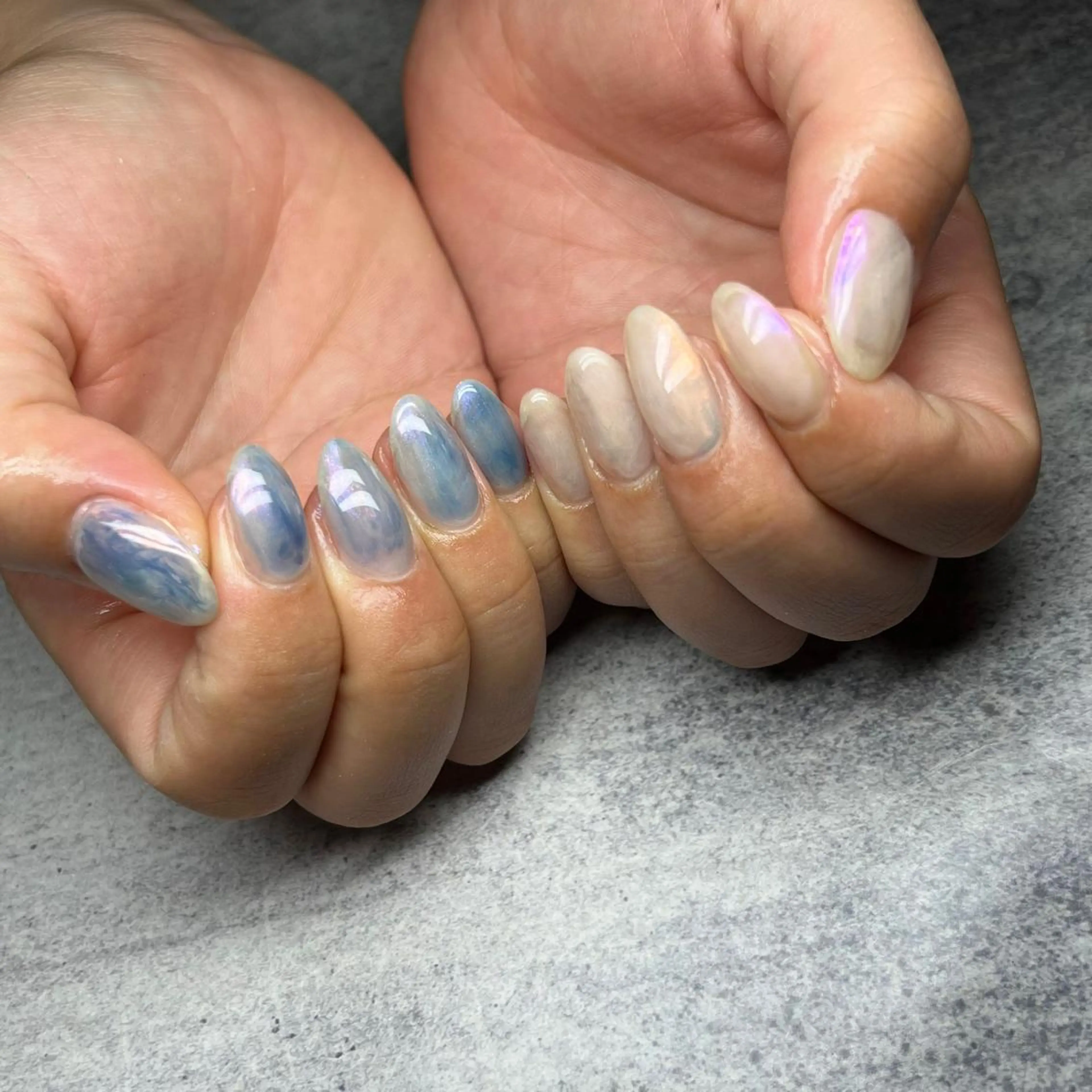 ネイル ニュアンスネイル ハンドネイル 𝐫𝐚𝐢 𝐧𝐚𝐢𝐥のネイルデザイン