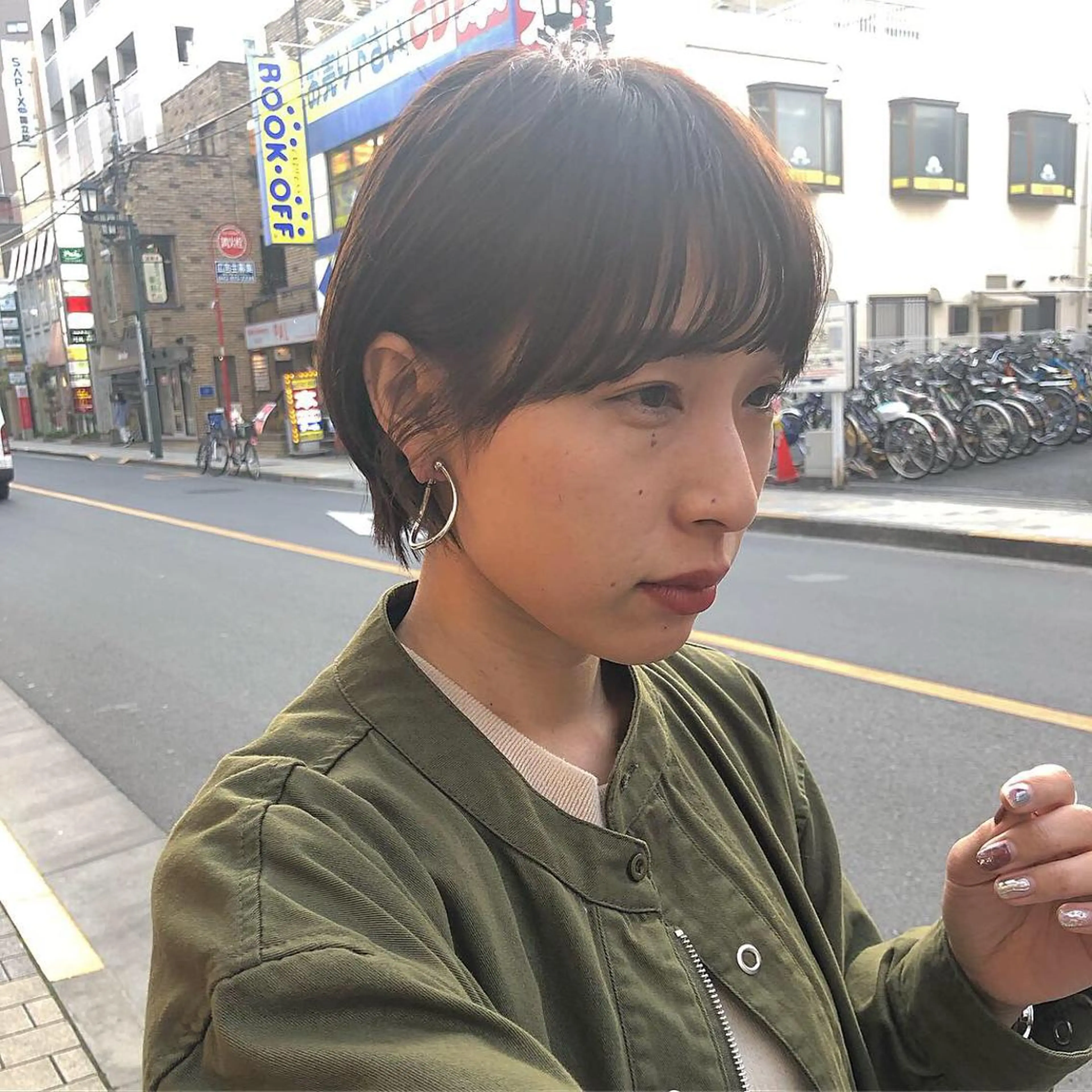 ショート カラー sai x所属・奥秋 理紗　sai xのヘアスタイル