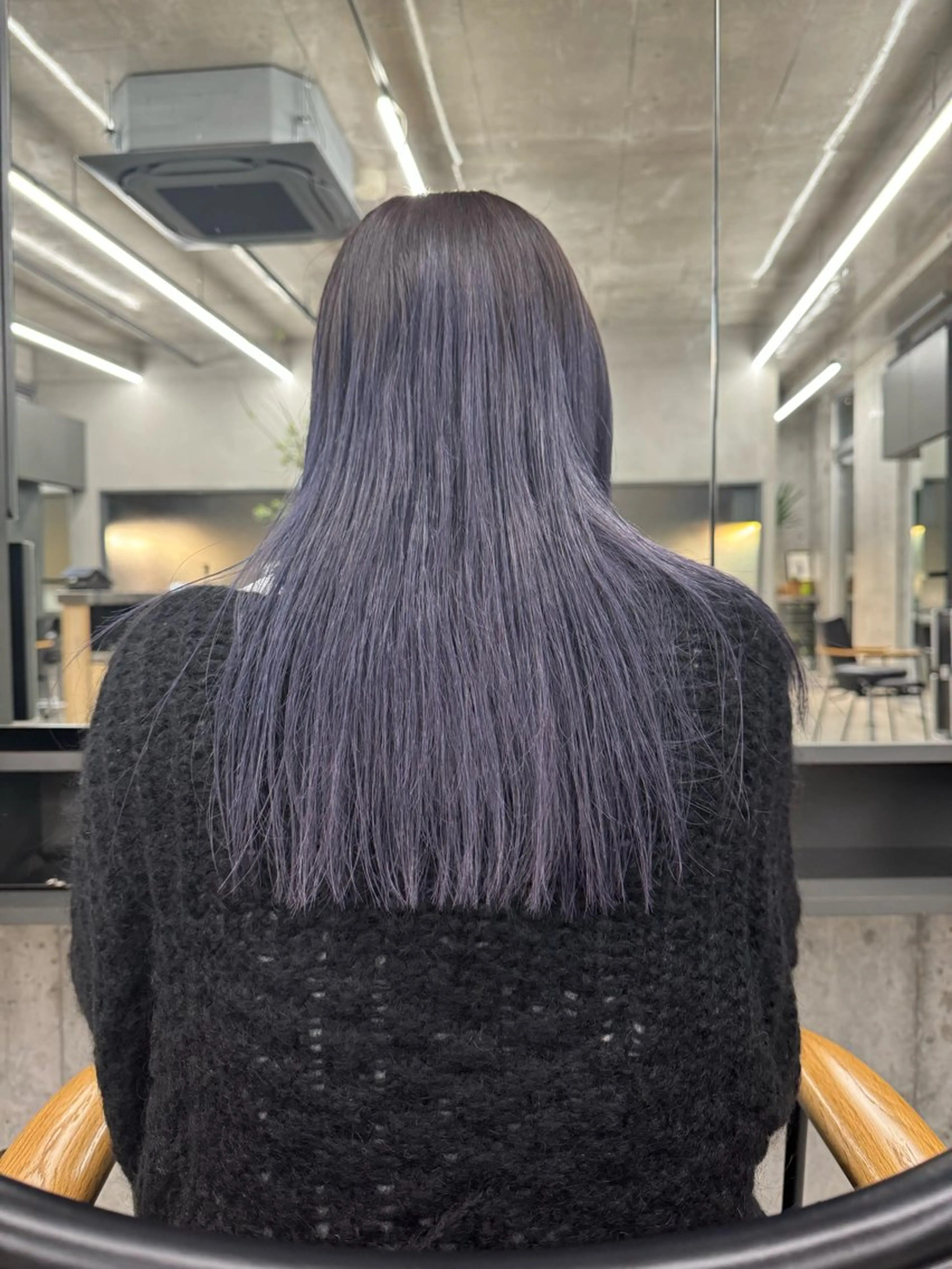 セミロング カラー パープルカラー ヘアカラー トリートメント 🌈前田 ジュンのヘアスタイル