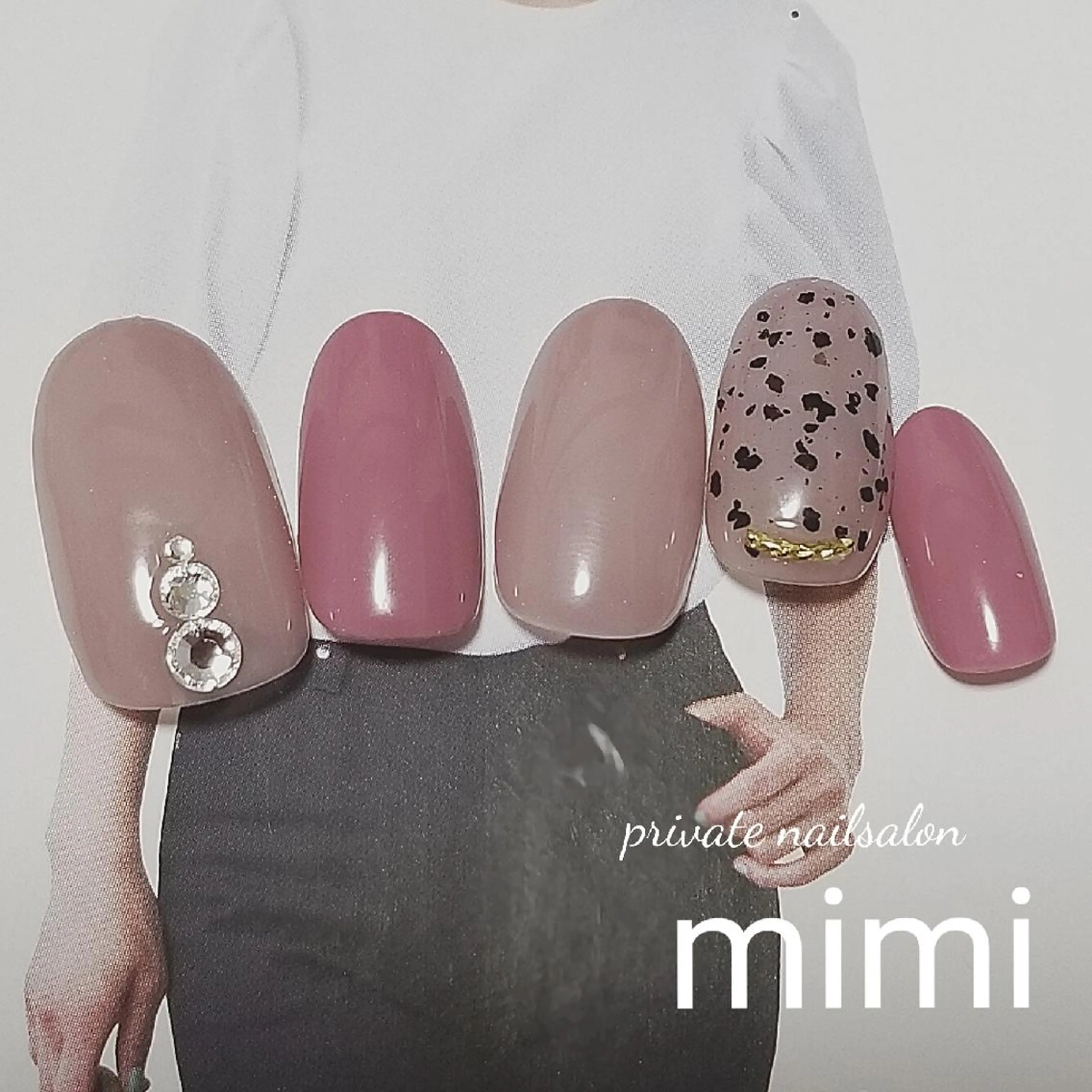 ネイル シンプルネイル 博多ネイル ｍｉｍｉのネイルデザイン