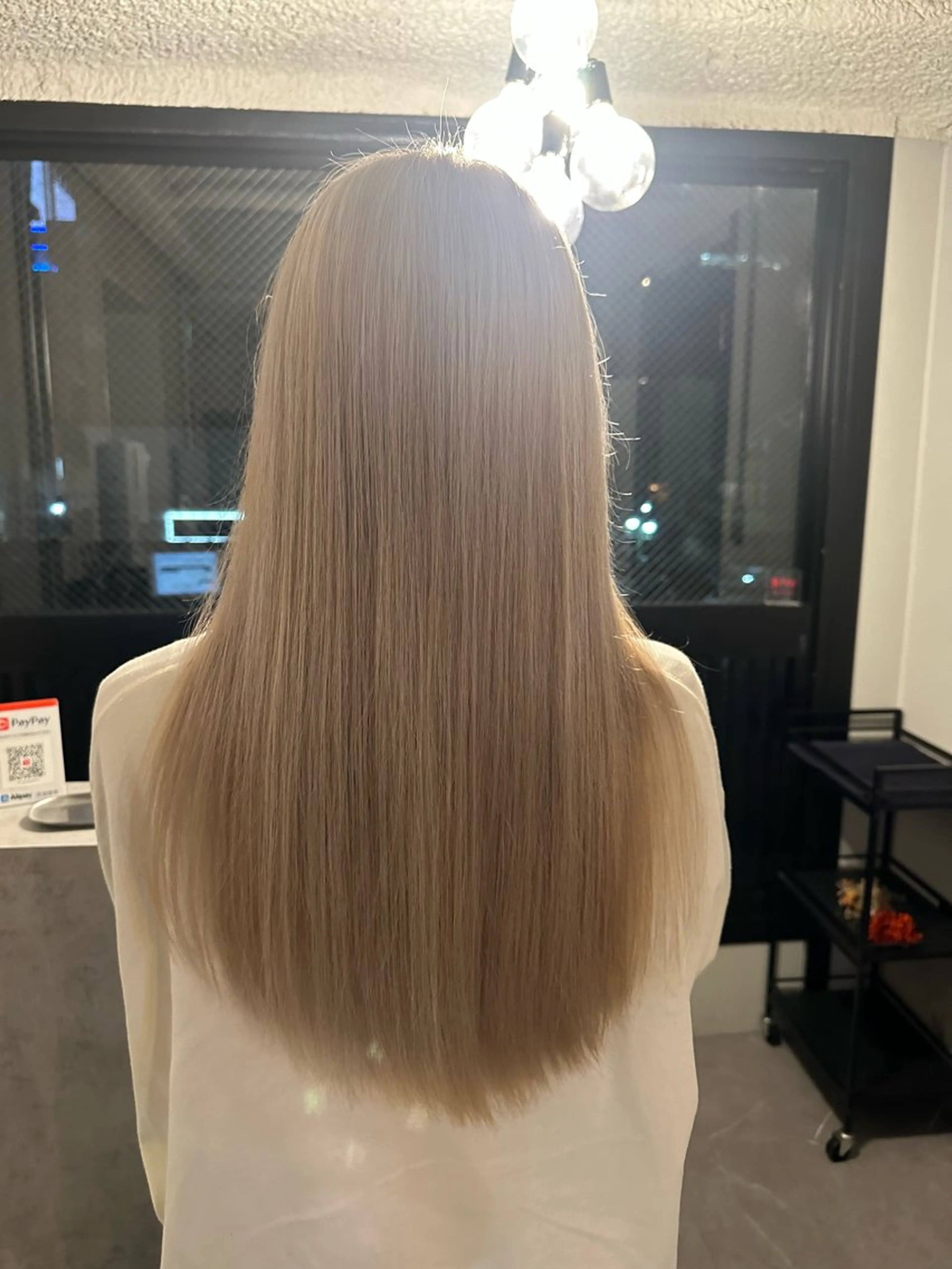 ロング カラー 髪質改善 トリートメント 酸熱トリートメント 京都駅/透明感カラー /髪質改善/岩崎拓郎のヘアスタイル