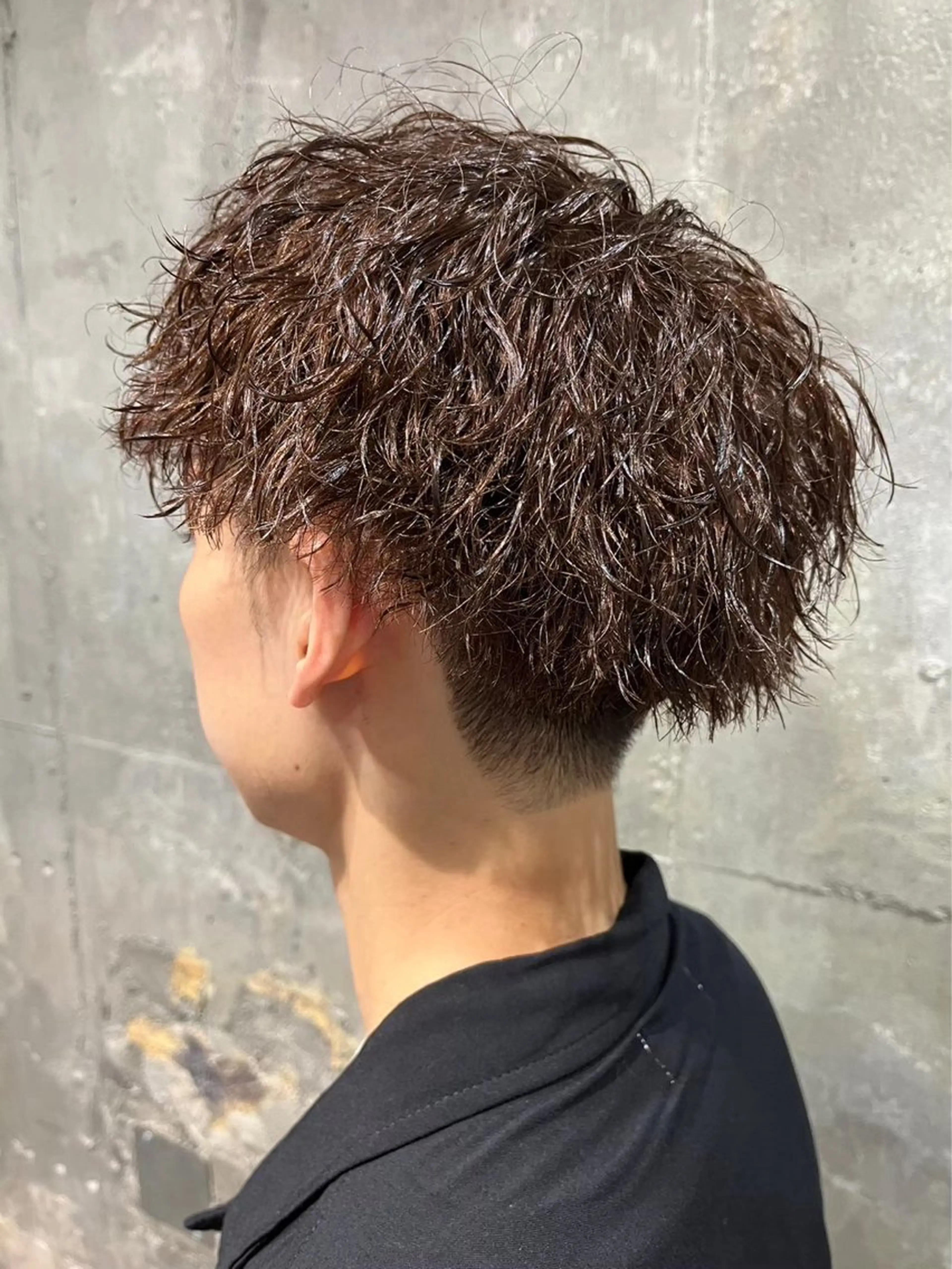 ショート パーマ メンズ メンズパーマ メンズサロン alfRed白井のヘアスタイル