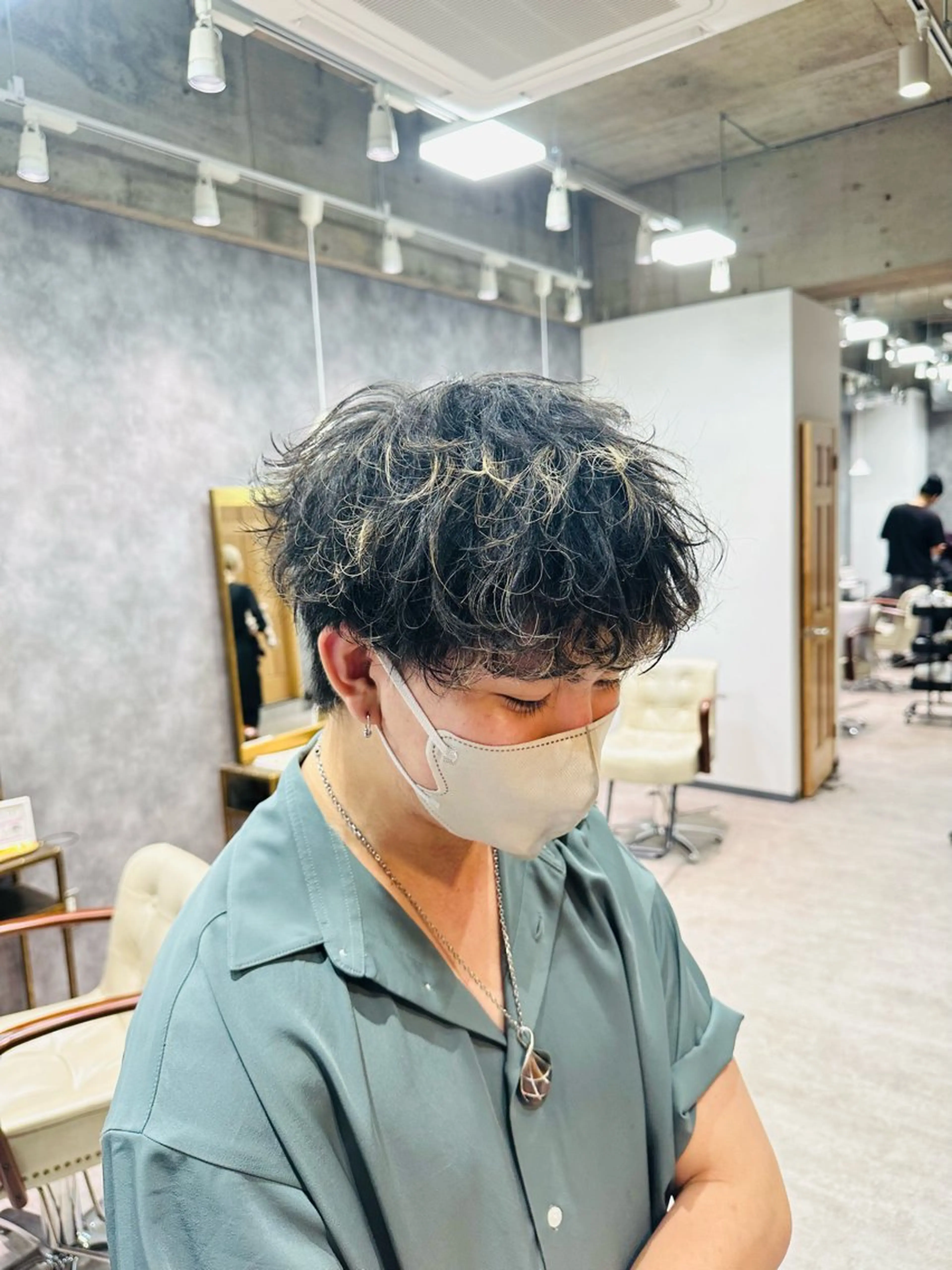 パーマ メンズ 井川 哲也のヘアスタイル