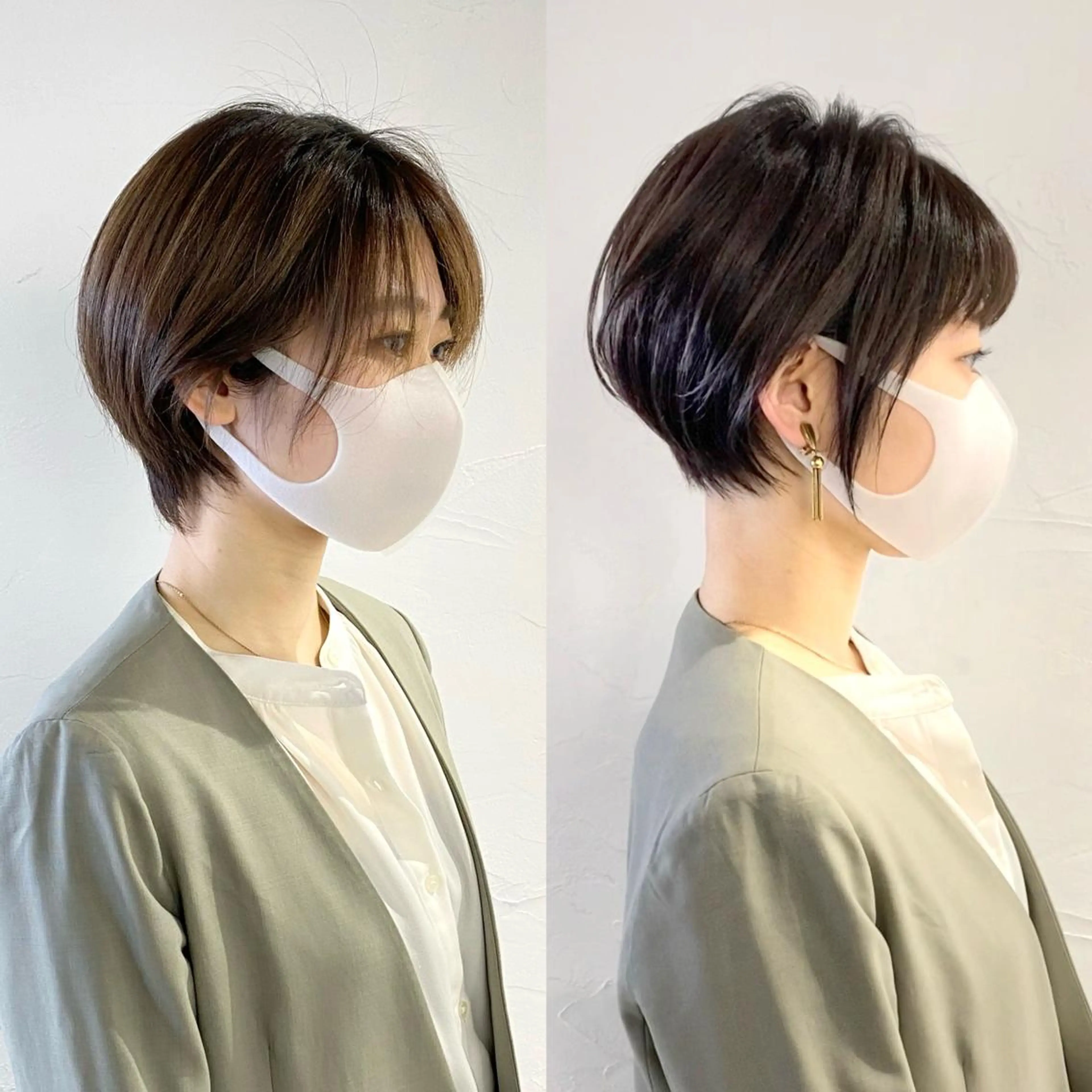 ショート ショート/ハイライト /白髪ぼかし🌿松本のヘアスタイル