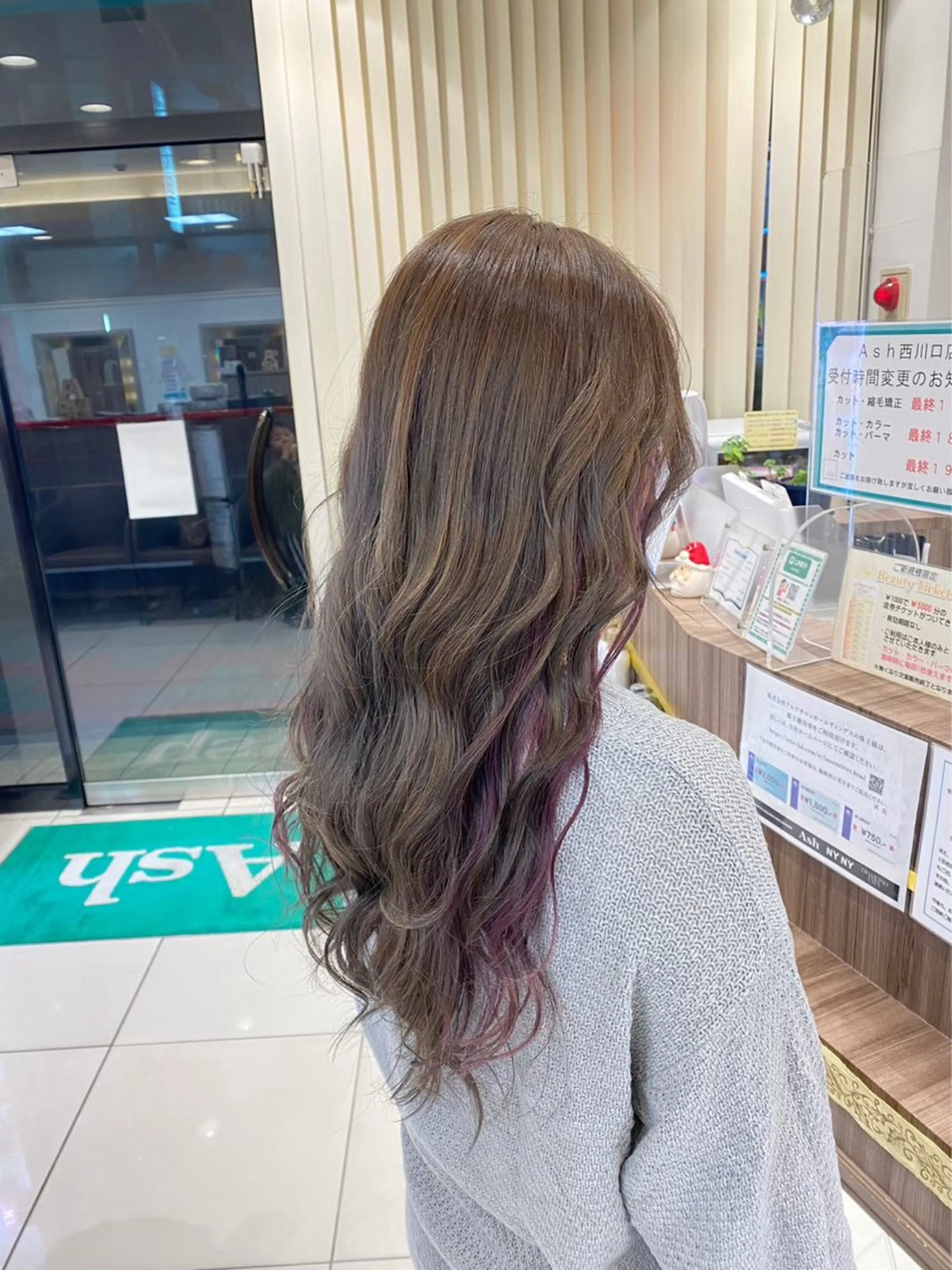ロング パーマ デジタルパーマ カット パーマ 奈良崎 和弘のヘアスタイル