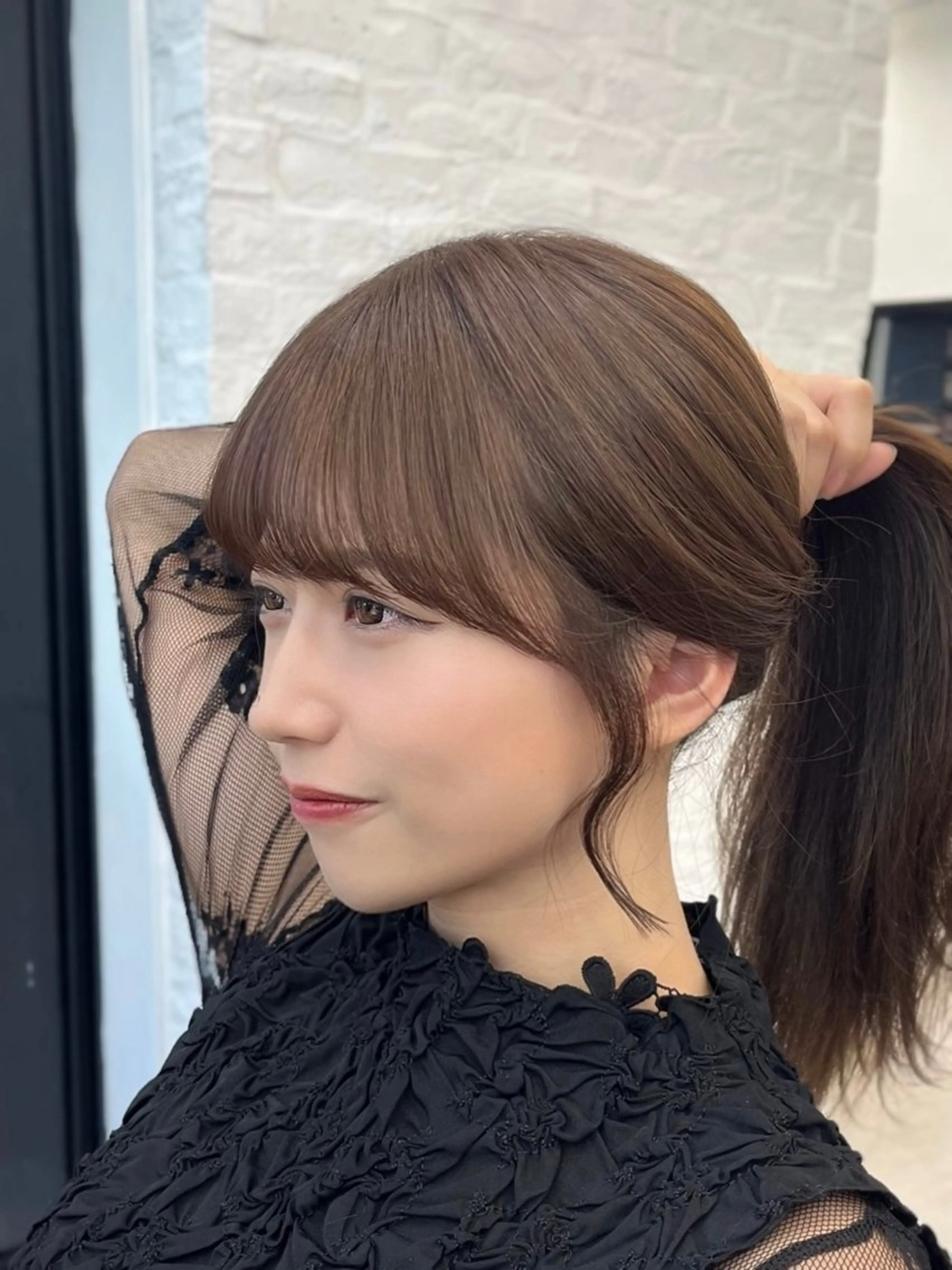 顔まわりカット🌈(前髪、おくれ毛)韓国ヘアの写真