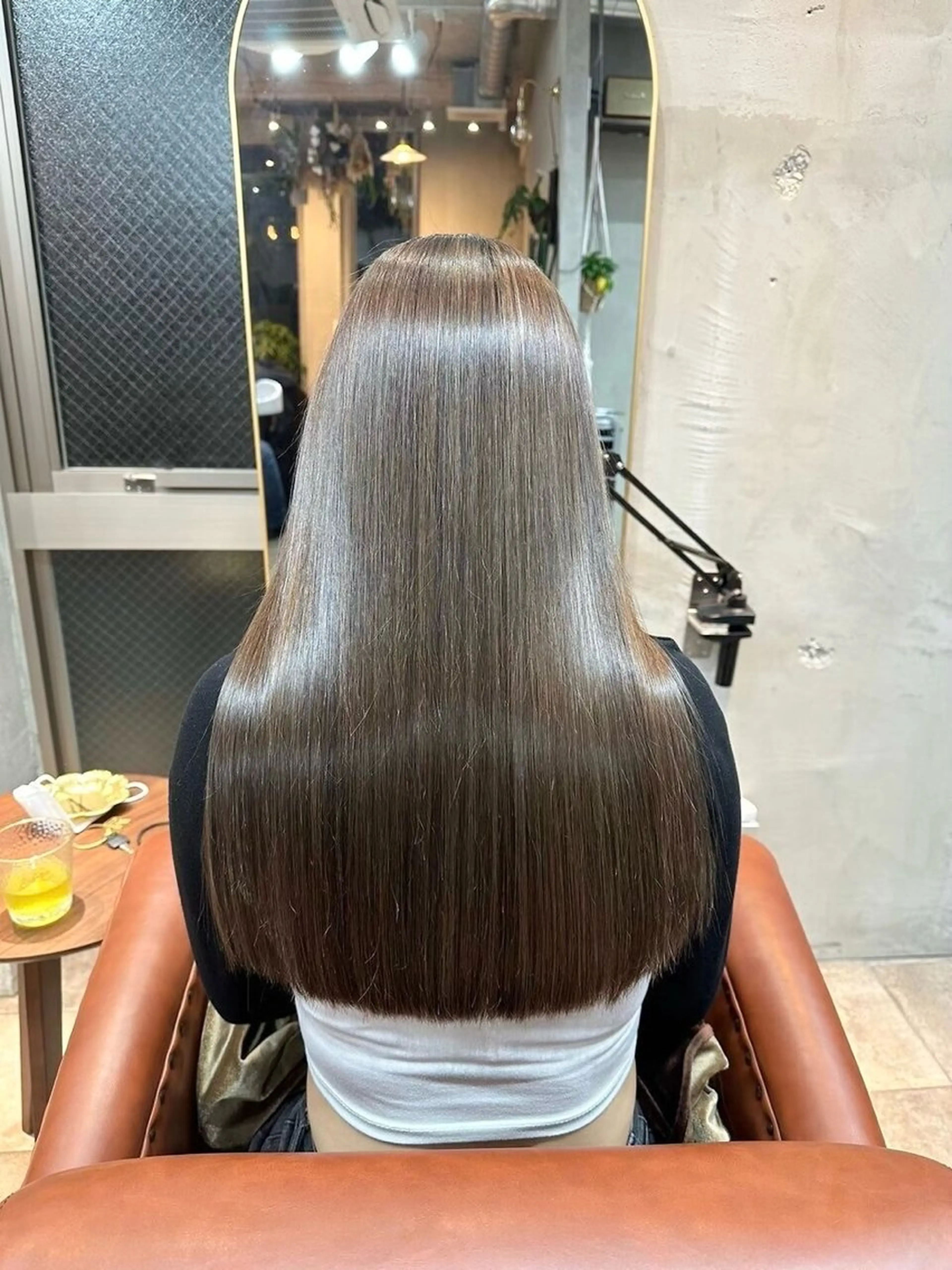 ミディアム カラー ヘアカラー 縮毛矯正 トリートメント 髪質改善 SHEER. 大阪梅田【シアー】所属・酸性ストレート/髪質 改善/村上のヘアスタイル