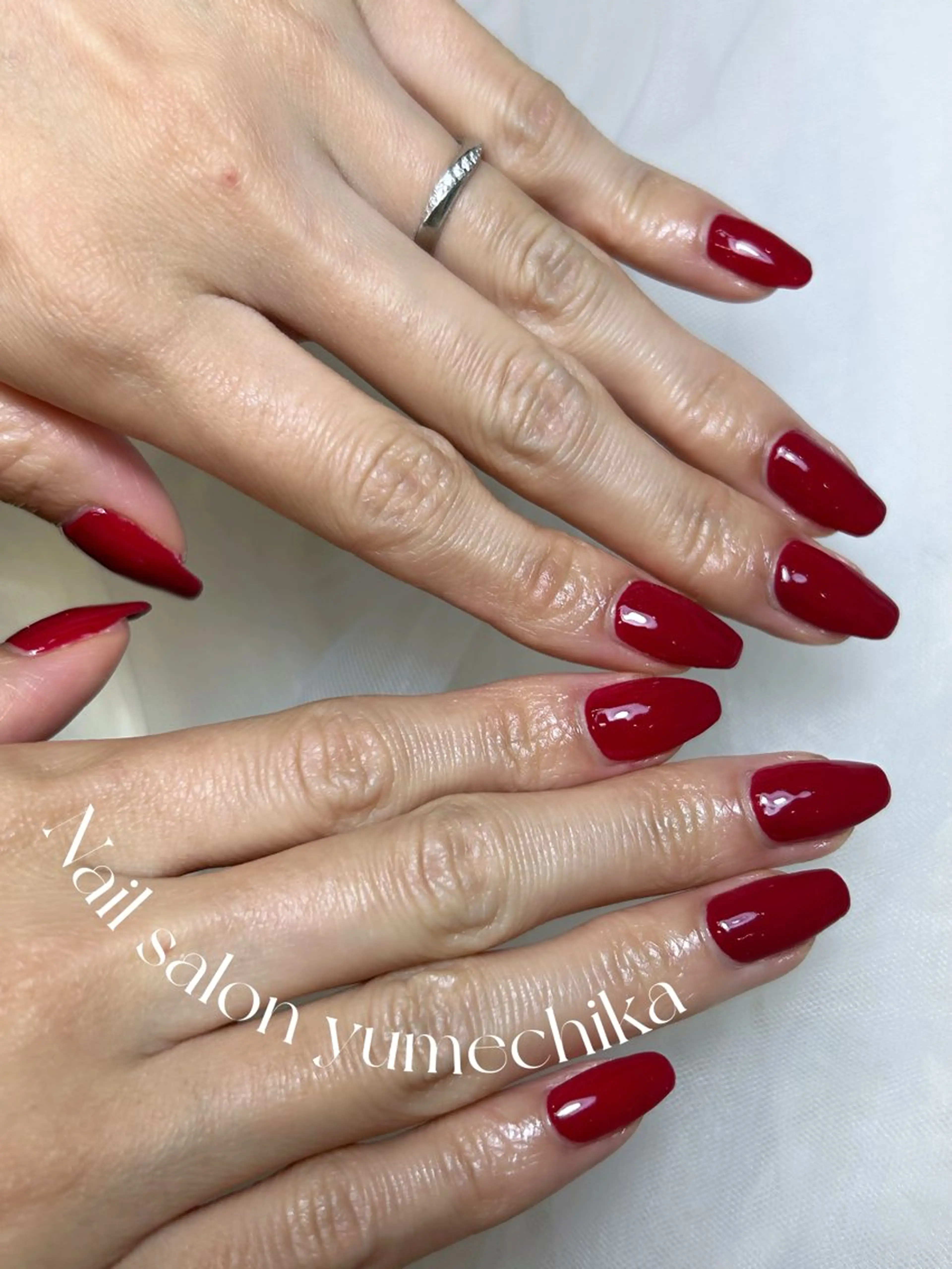 ネイル ボルドー ワンカラーネイル Nail salon Yumechika所属・Nail salon Yumechikaのネイルデザイン