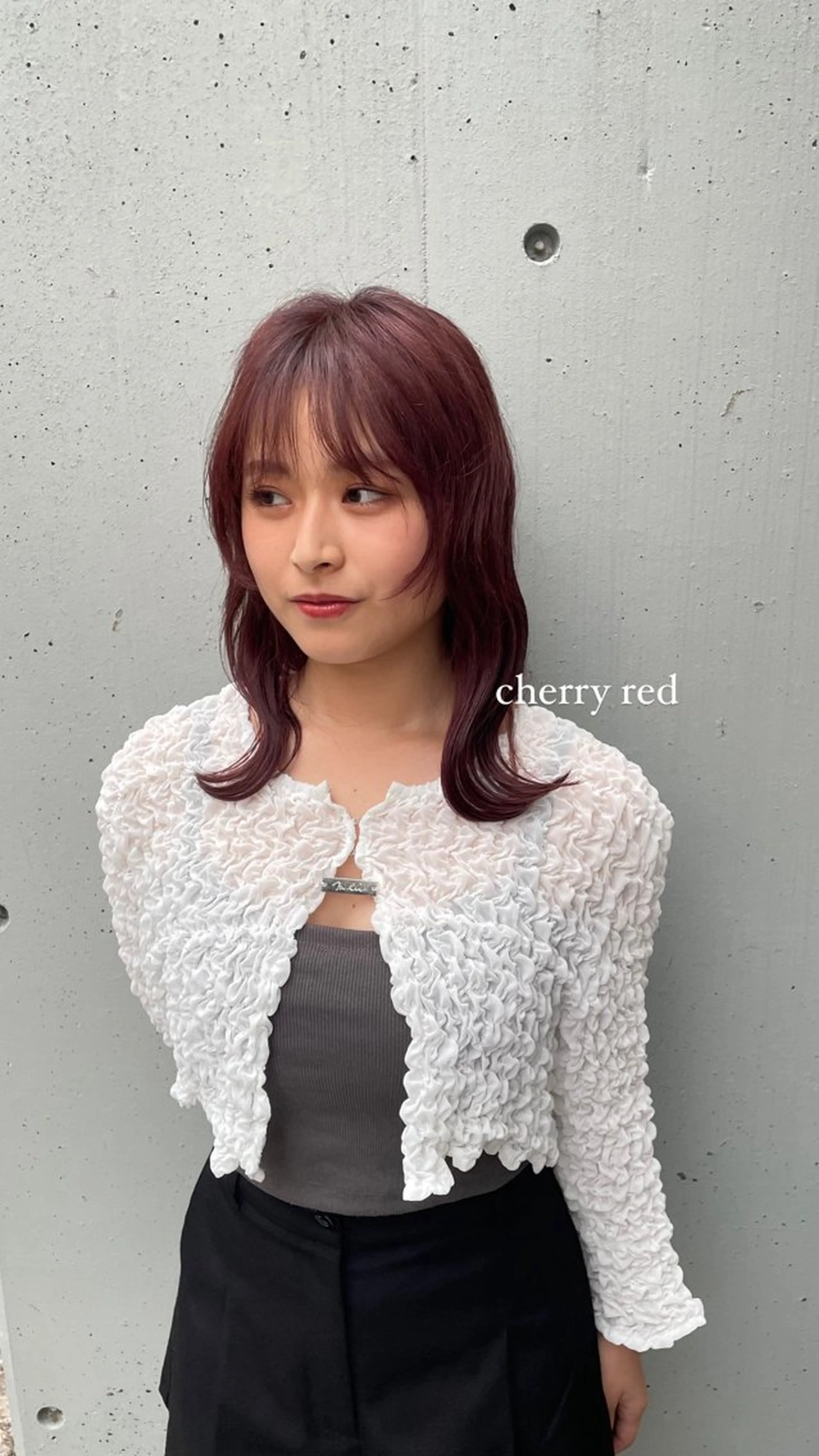 カラー Hair salon　Sui所属・コテ巻き風パーマ 暖色カラー/伊藤菜月のヘアスタイル