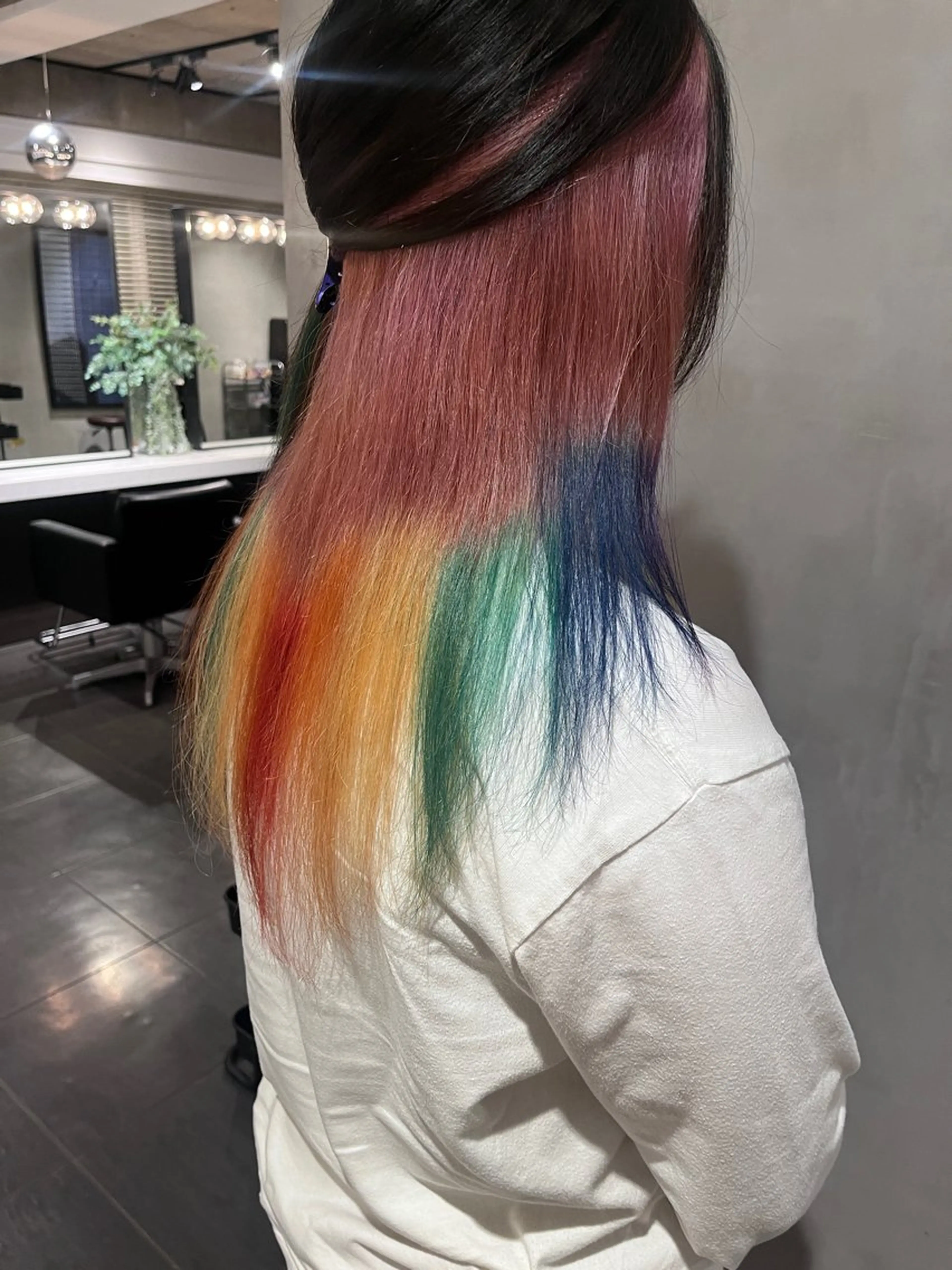 ロング カラー ピンクカラー ヘアカラー トリートメント 暖色🍒姫カット🎀 オタク特化🎀ゆうなのヘアスタイル