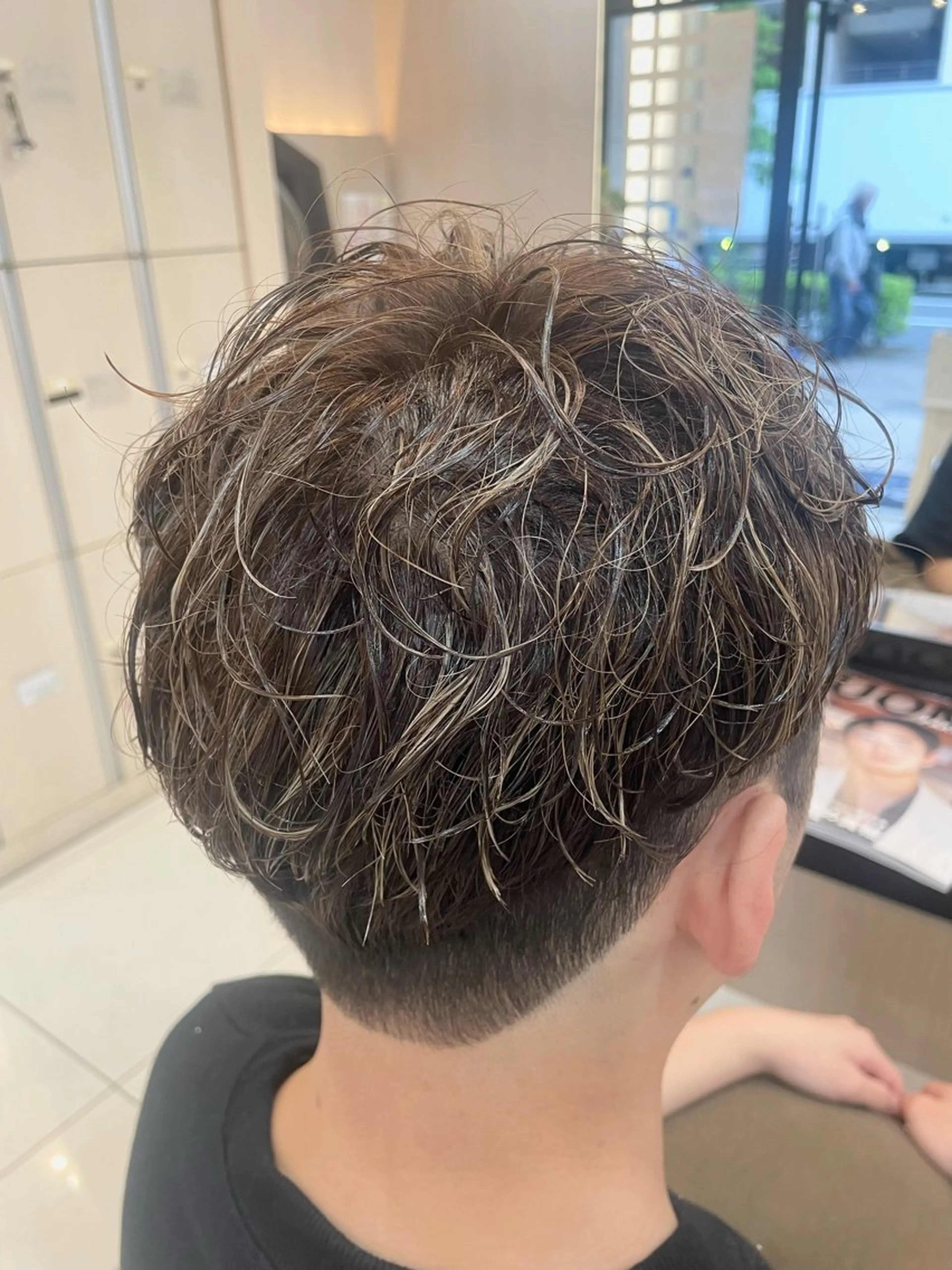 ショート カラー メンズ ヘアカラー トリートメント リリー /Men's/パーマのヘアスタイル