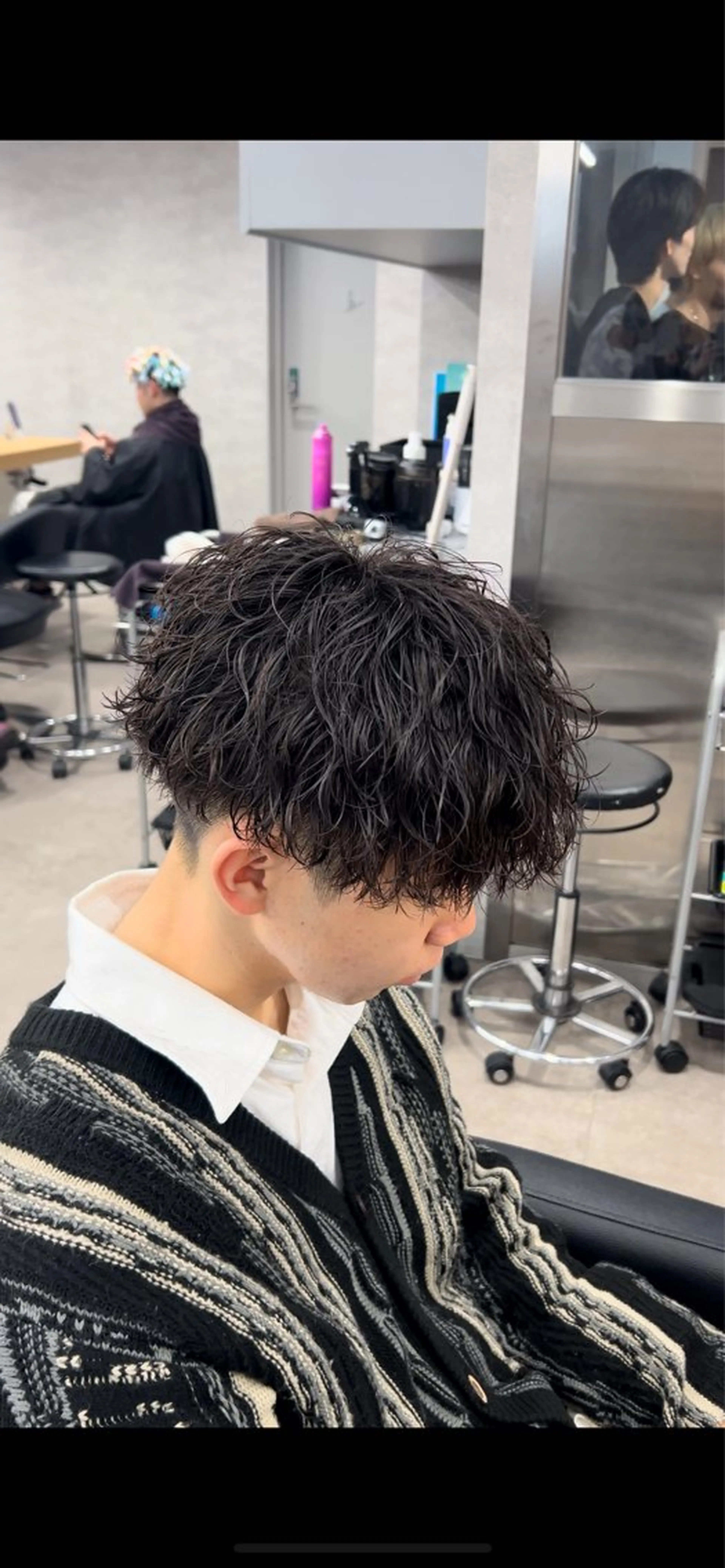 パーマ メンズ カット パーマ トリートメント ヘッドスパ ヘアセット イケメン製造機 🔥上原沙羅🔥のヘアスタイル