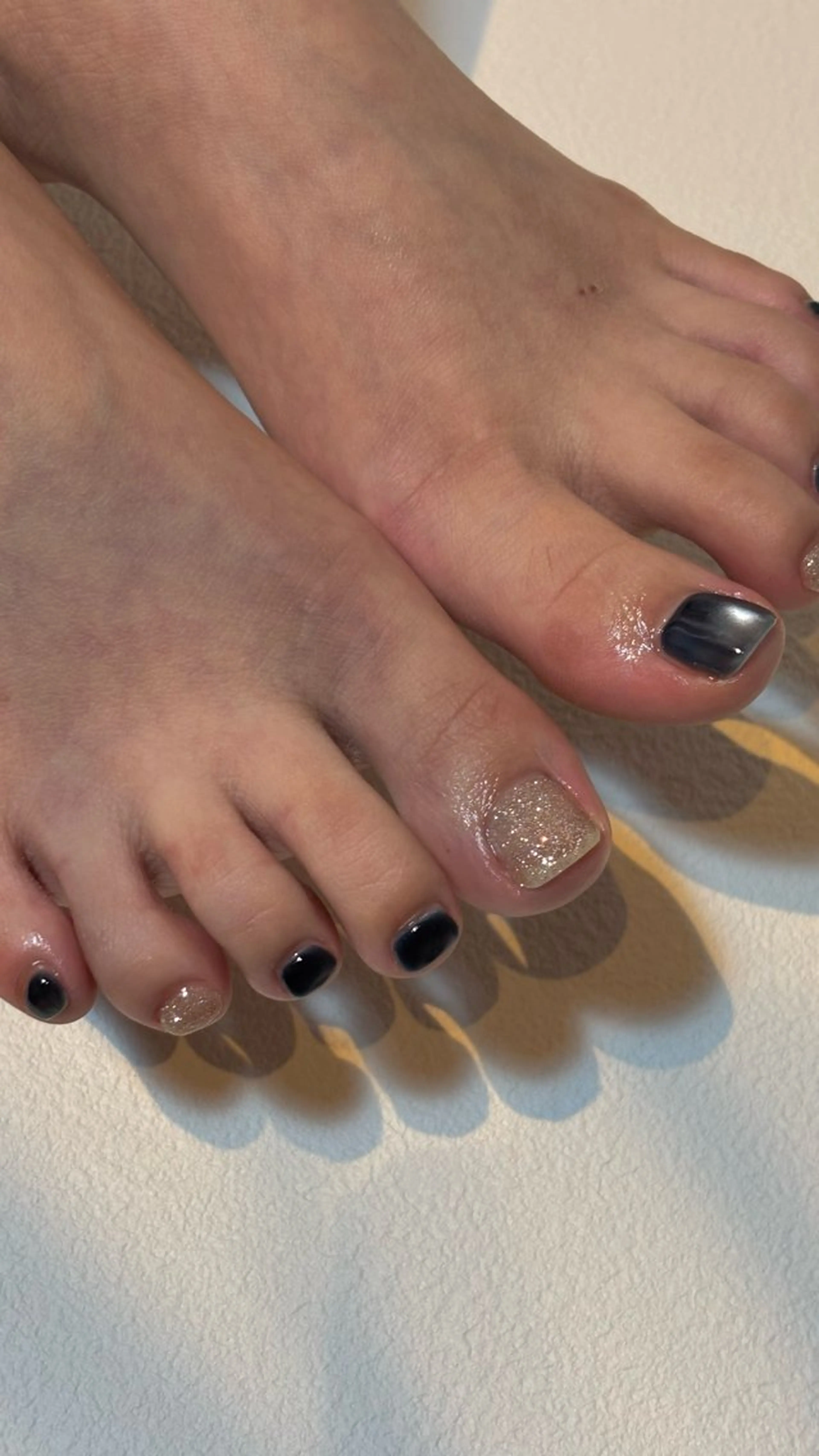 ネイル フラッシュネイル フットネイル マグネットネイル フットネイル Umi Nail salon所属・Umi Nail /Akariのネイルデザイン