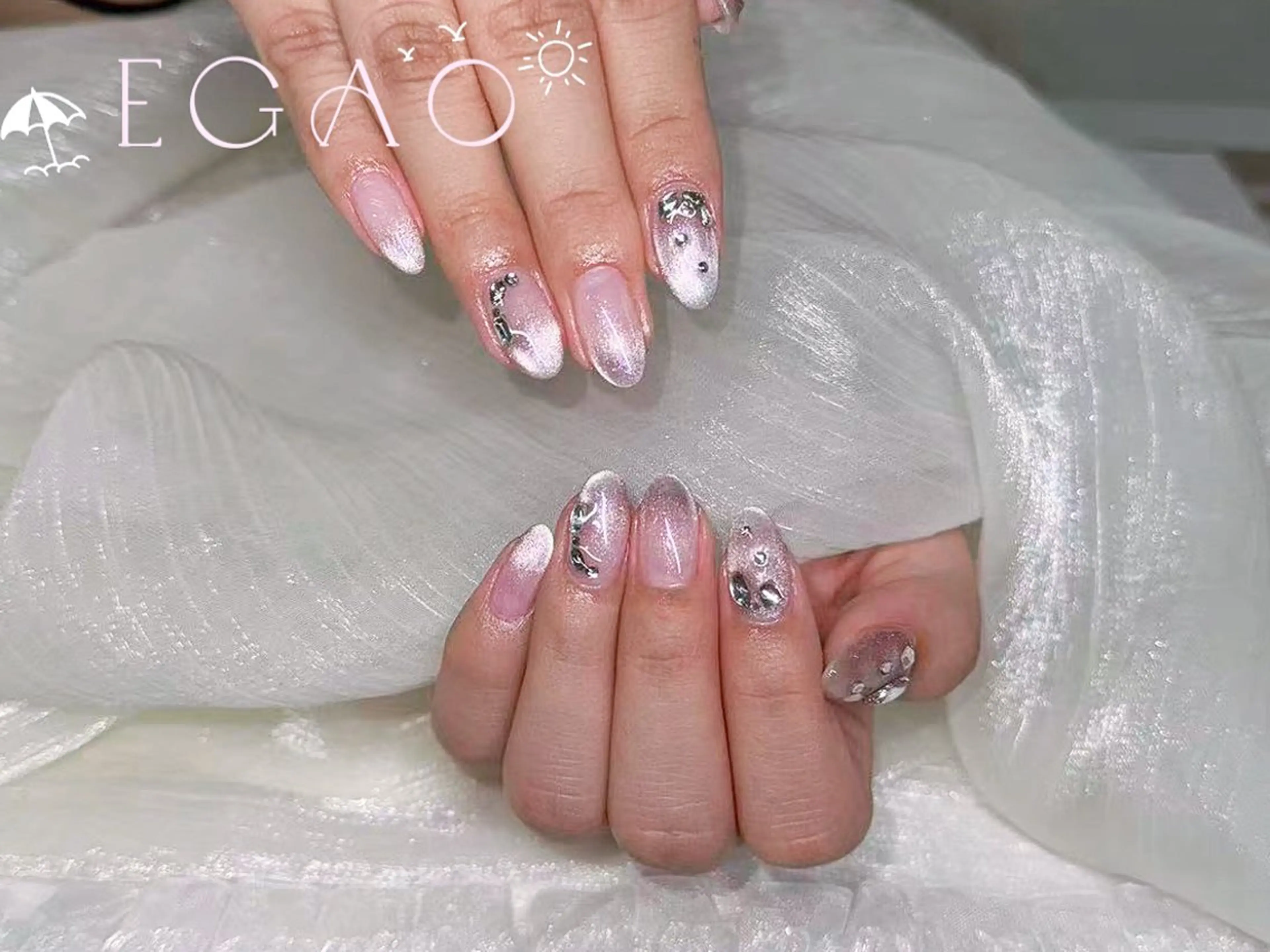 ネイル アートネイル フットネイル フレンチネイル ジェルネイル グラデーション ハンドネイル Egao Nail Salonのネイルデザイン