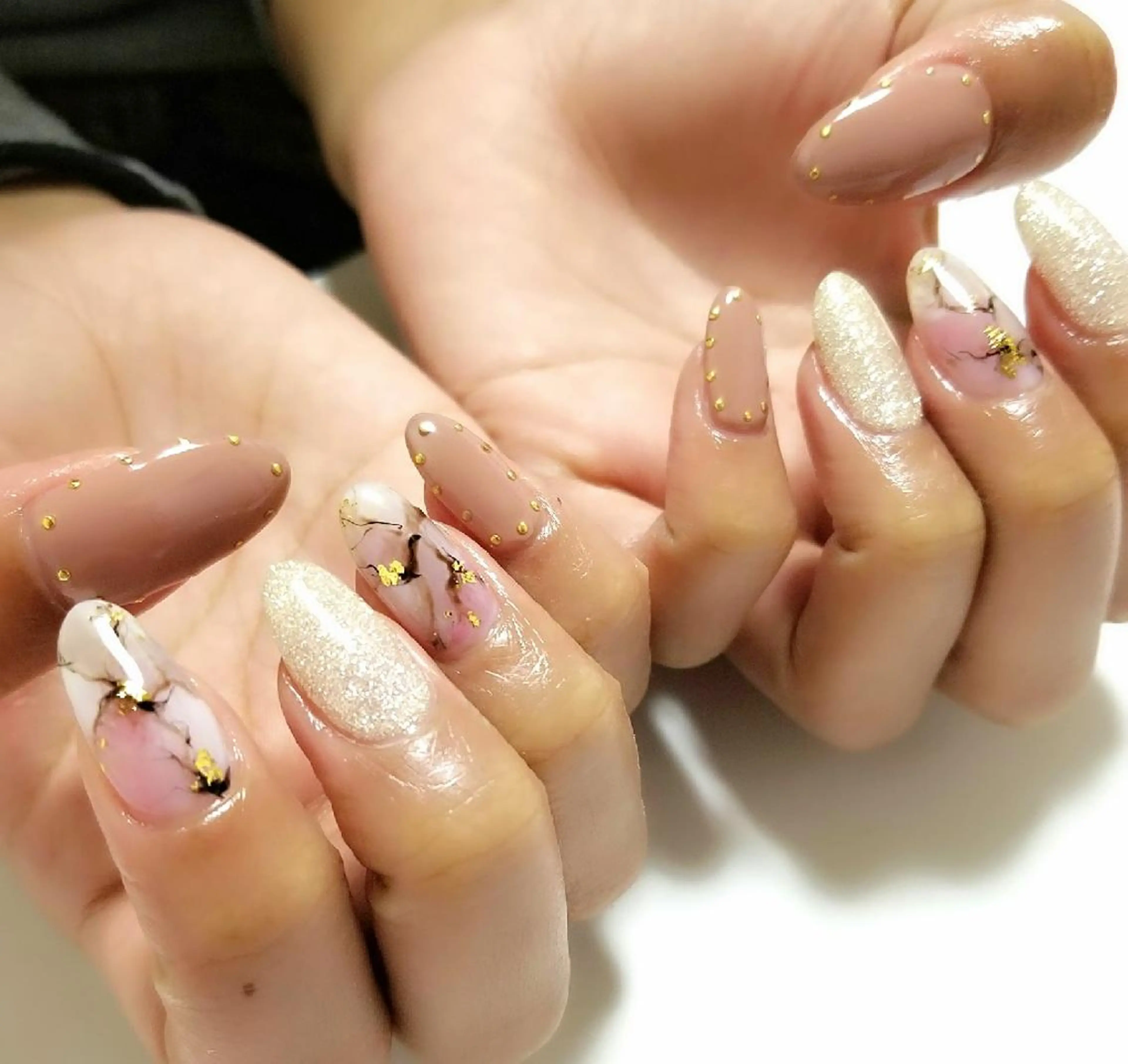 ネイル 大理石ネイル(マーブル) ハンドネイル Lien nail リアン　ネイルのネイルデザイン